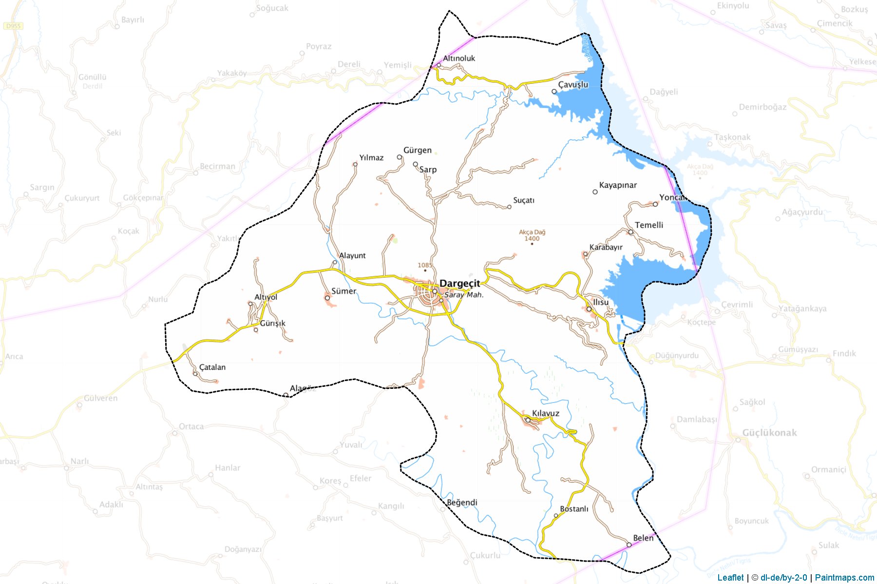 Dargeçit (Mardin) Haritası Örnekleri-1