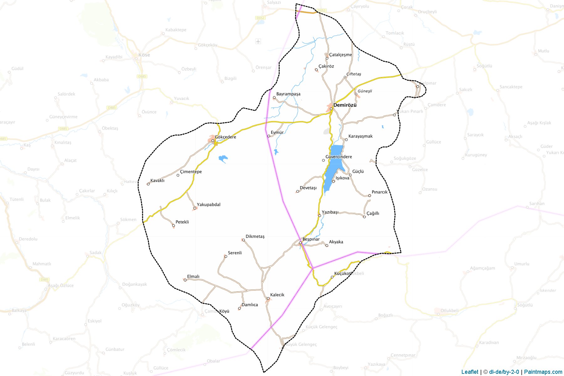 Demirözü (Bayburt) Map Cropping Samples-1