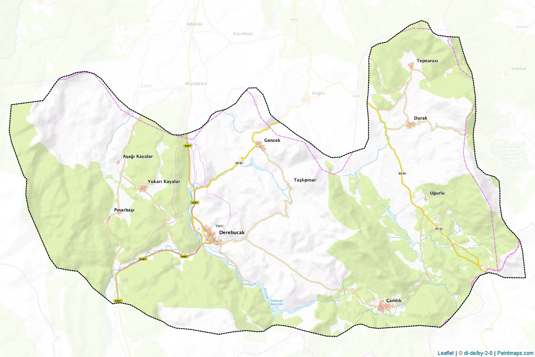 Derebucak (Konya) Map Cropping Samples-1