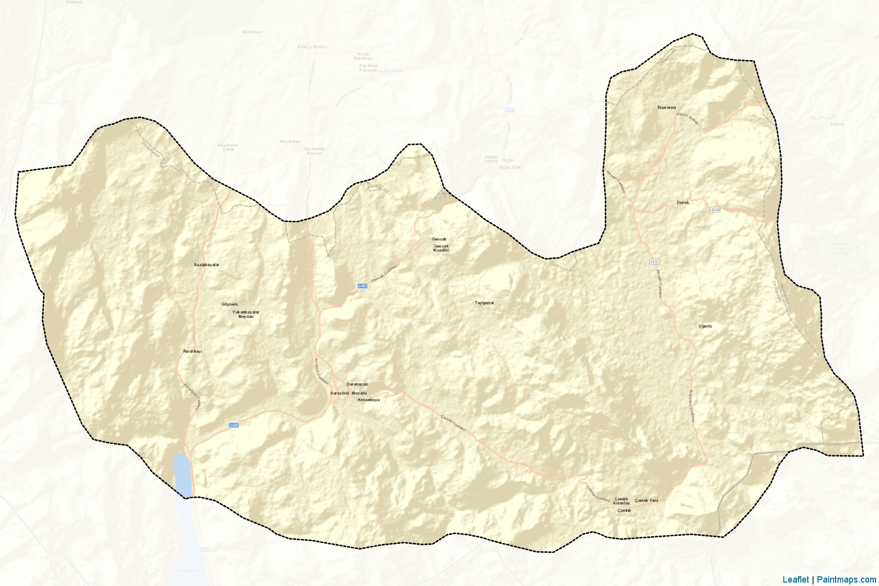 Muestras de recorte de mapas Derebucak (Konya)-2