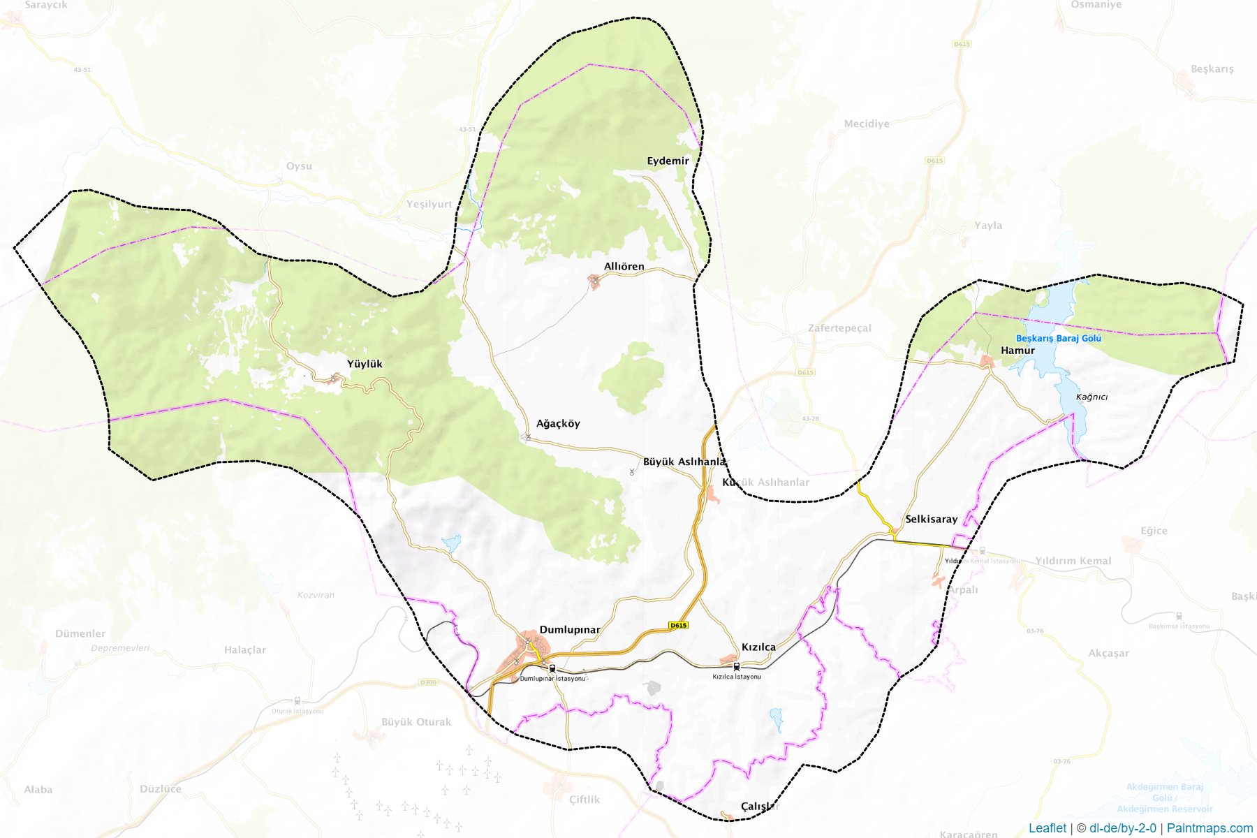 Dumlupınar (Kutahya) Map Cropping Samples-1