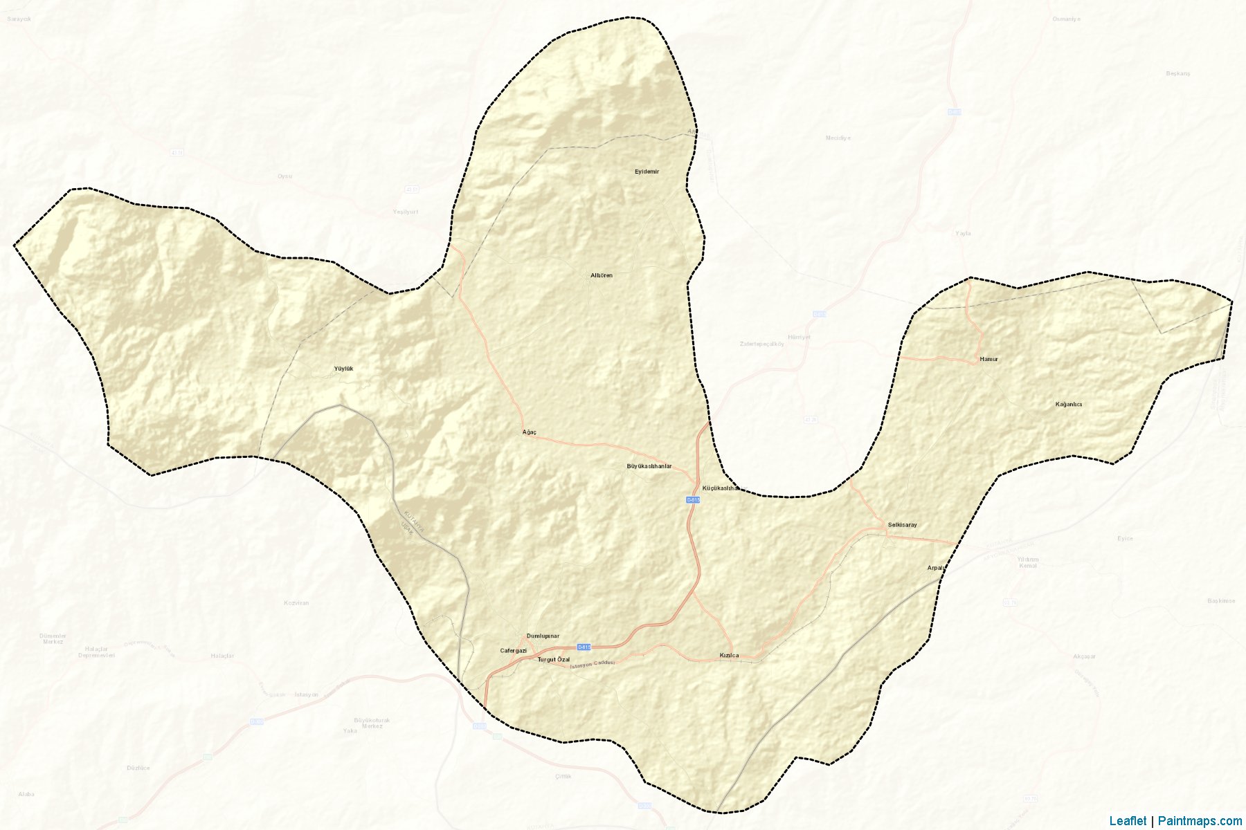 Dumlupınar (Kutahya) Map Cropping Samples-2