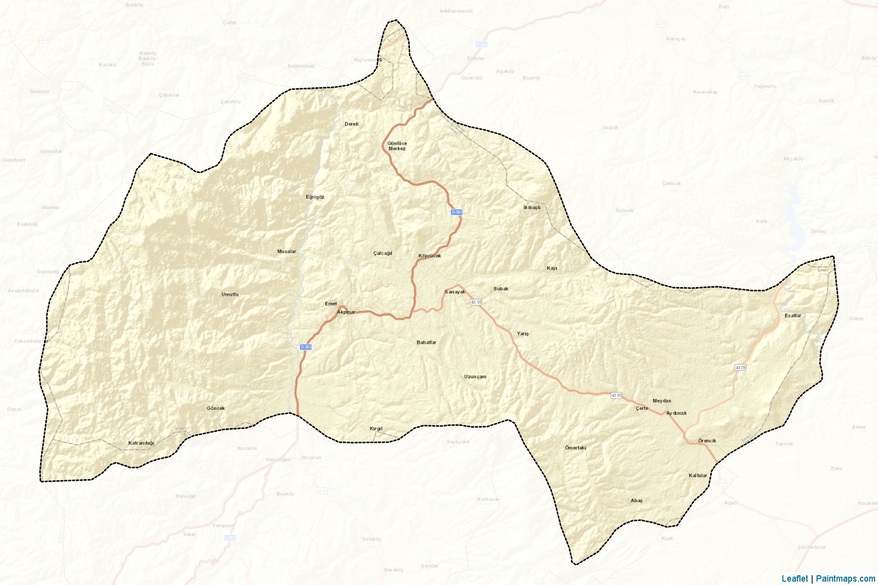 Emet (Kutahya) Map Cropping Samples-2