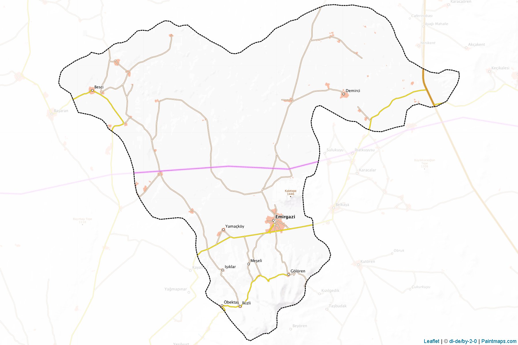 Emirgazi (Konya) Map Cropping Samples-1