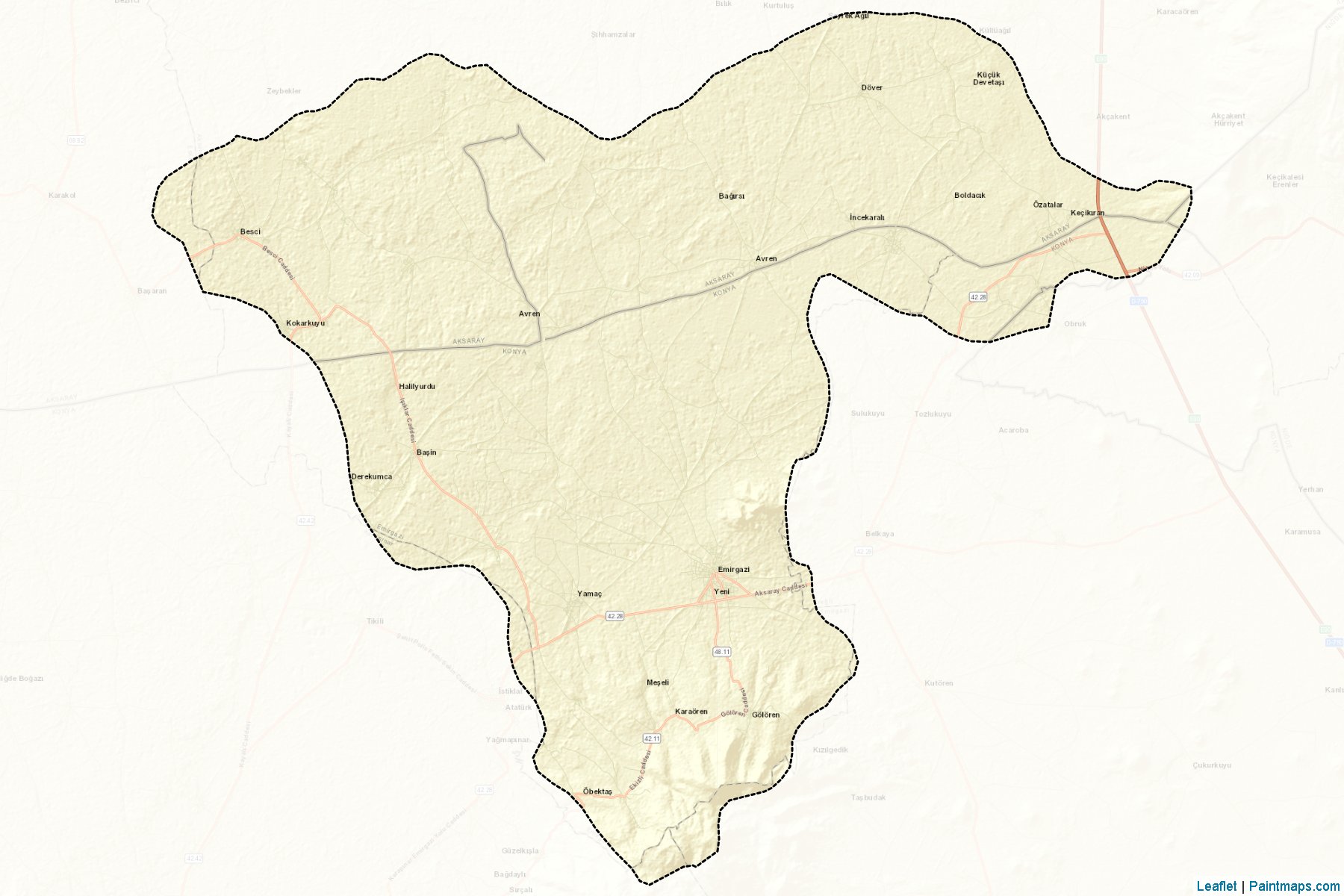 Emirgazi (Konya) Map Cropping Samples-2