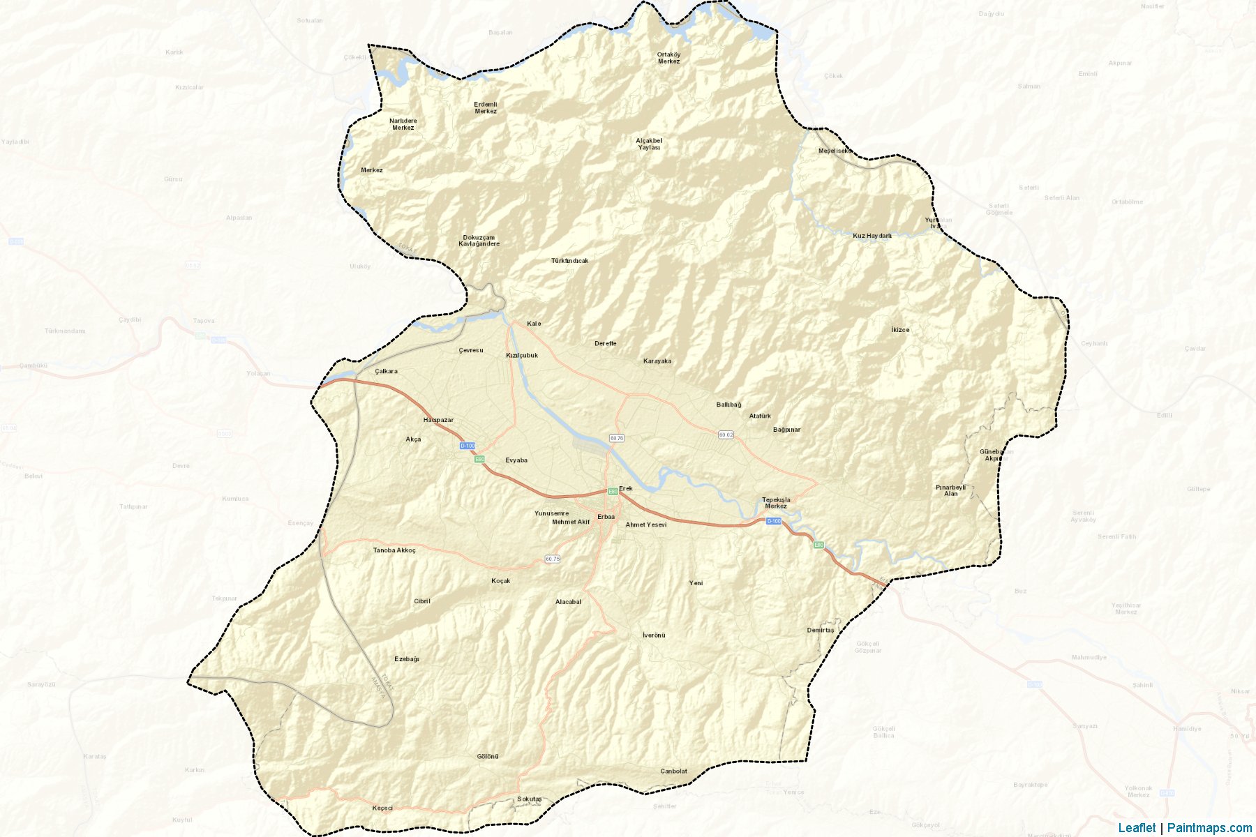 Erbaa (Tokat) Map Cropping Samples-2