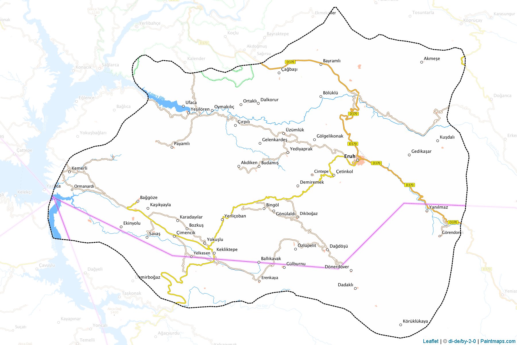 Eruh (Siirt) Haritası Örnekleri-1