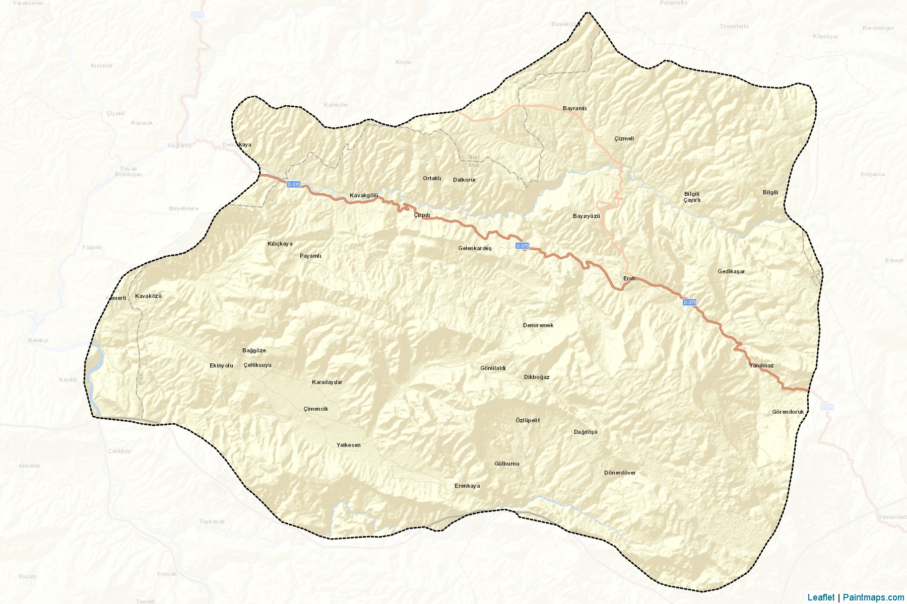 Eruh (Siirt) Haritası Örnekleri-2