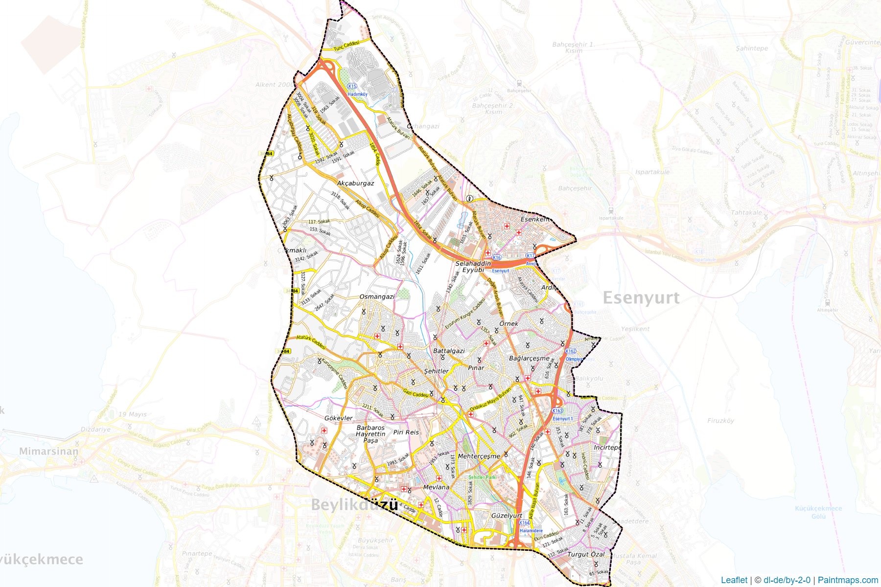 Esenyurt (Istanbul) Map Cropping Samples-1