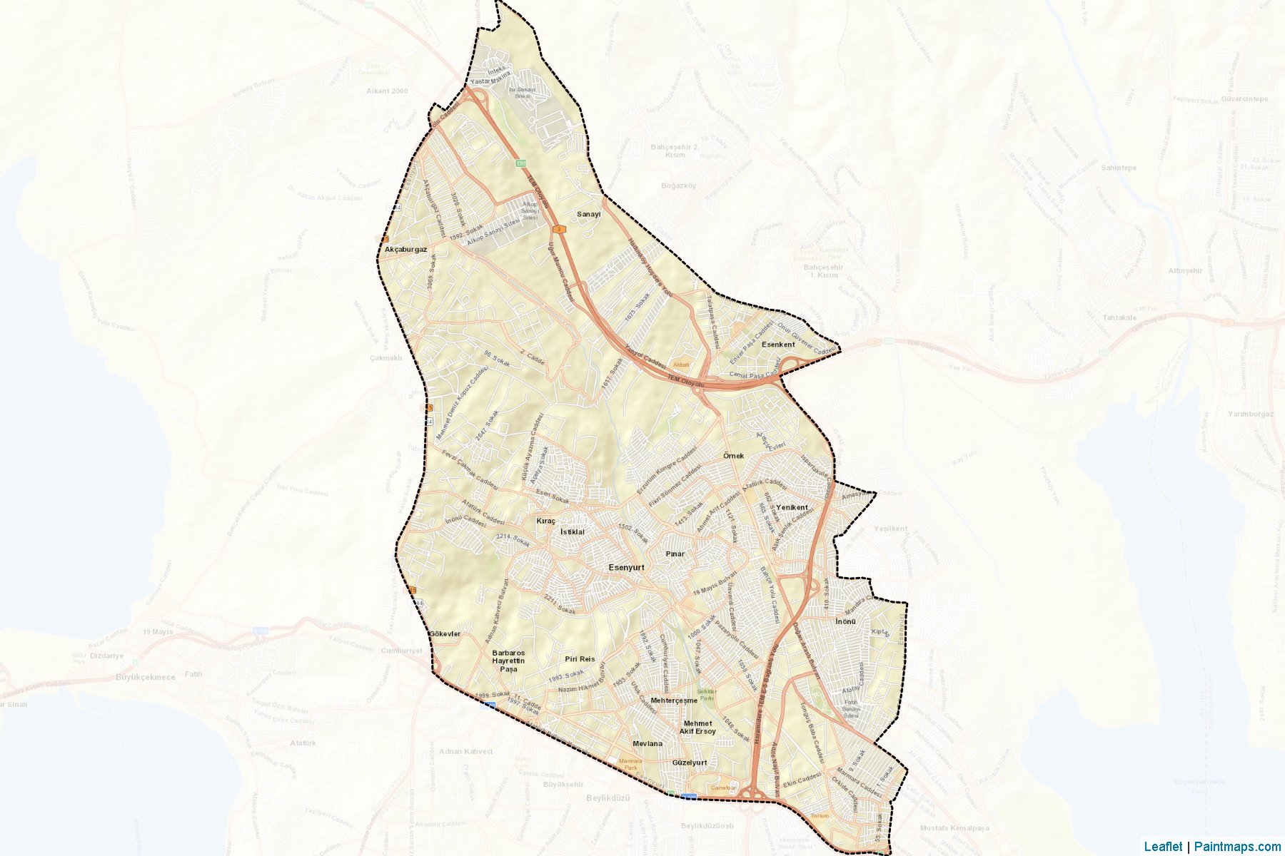 Esenyurt (Istanbul) Map Cropping Samples-2