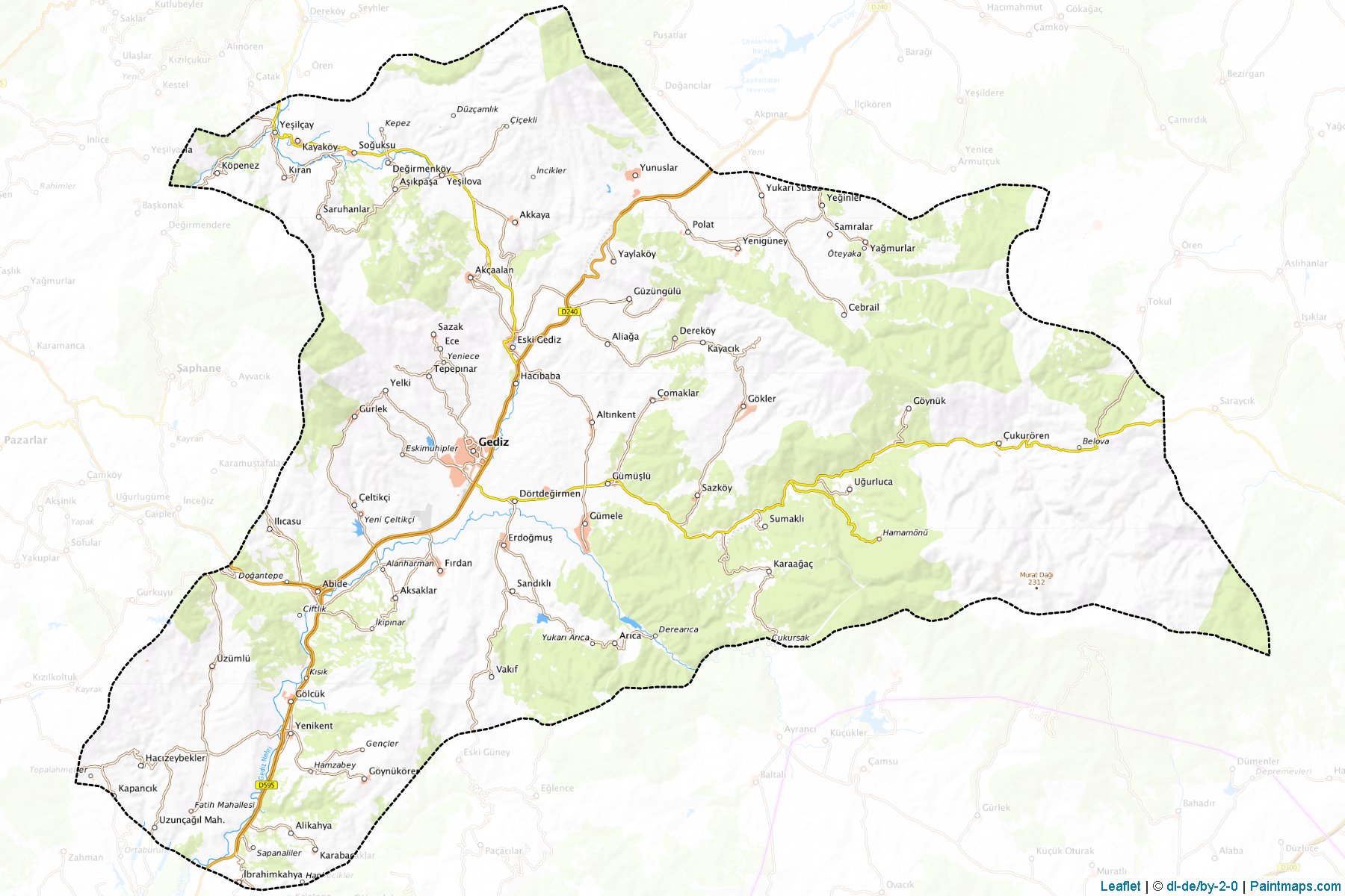 Gediz (Kutahya) Map Cropping Samples-1