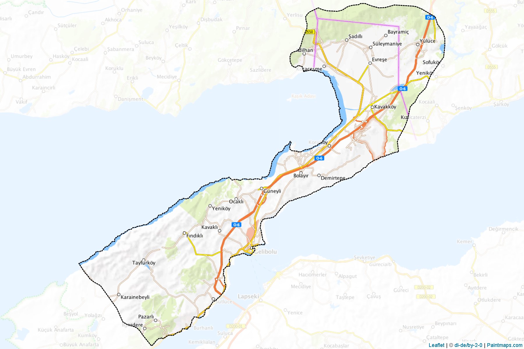 Gelibolu (Canakkale) Map Cropping Samples-1