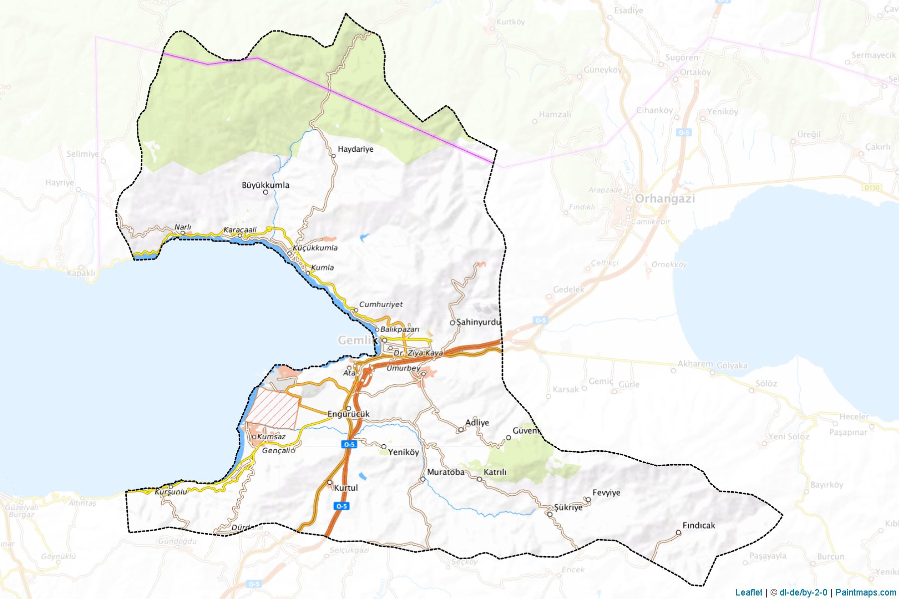 Gemlik (Bursa) Map Cropping Samples-1