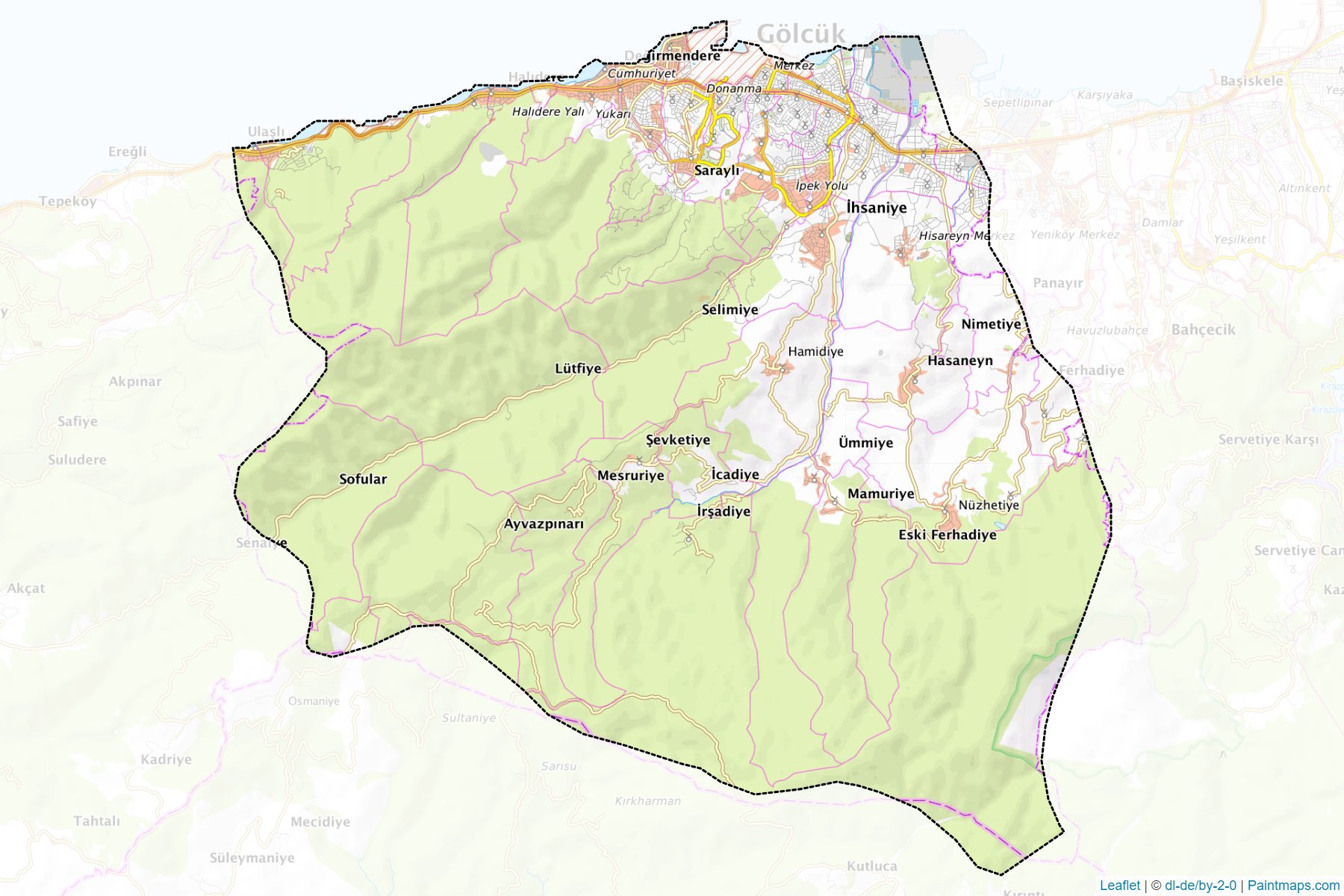 Gölcük (Kocaeli) Map Cropping Samples-1