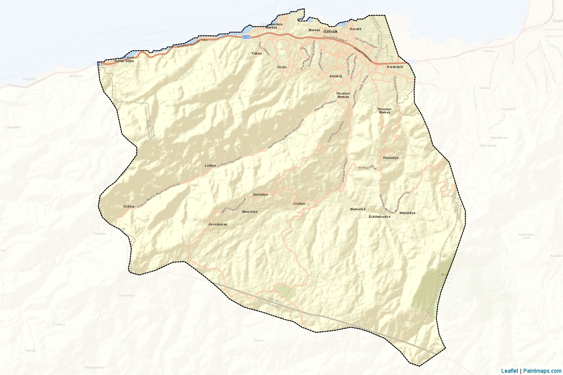 Gölcük (Kocaeli) Map Cropping Samples-2