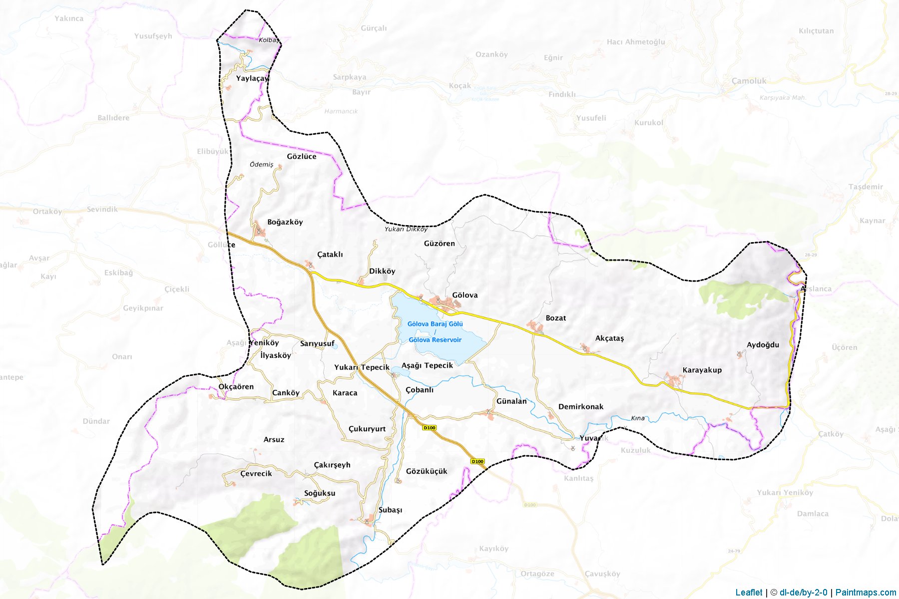 Gölova (Sivas) Map Cropping Samples-1