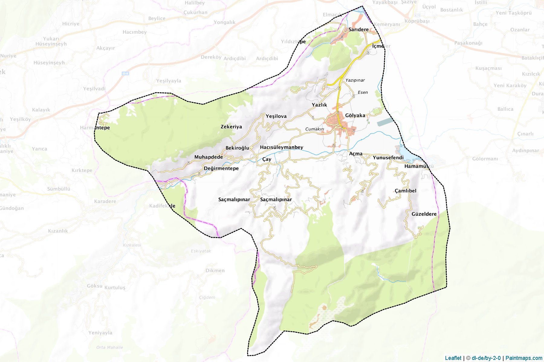 Gölyaka (Düzce) Haritası Örnekleri-1