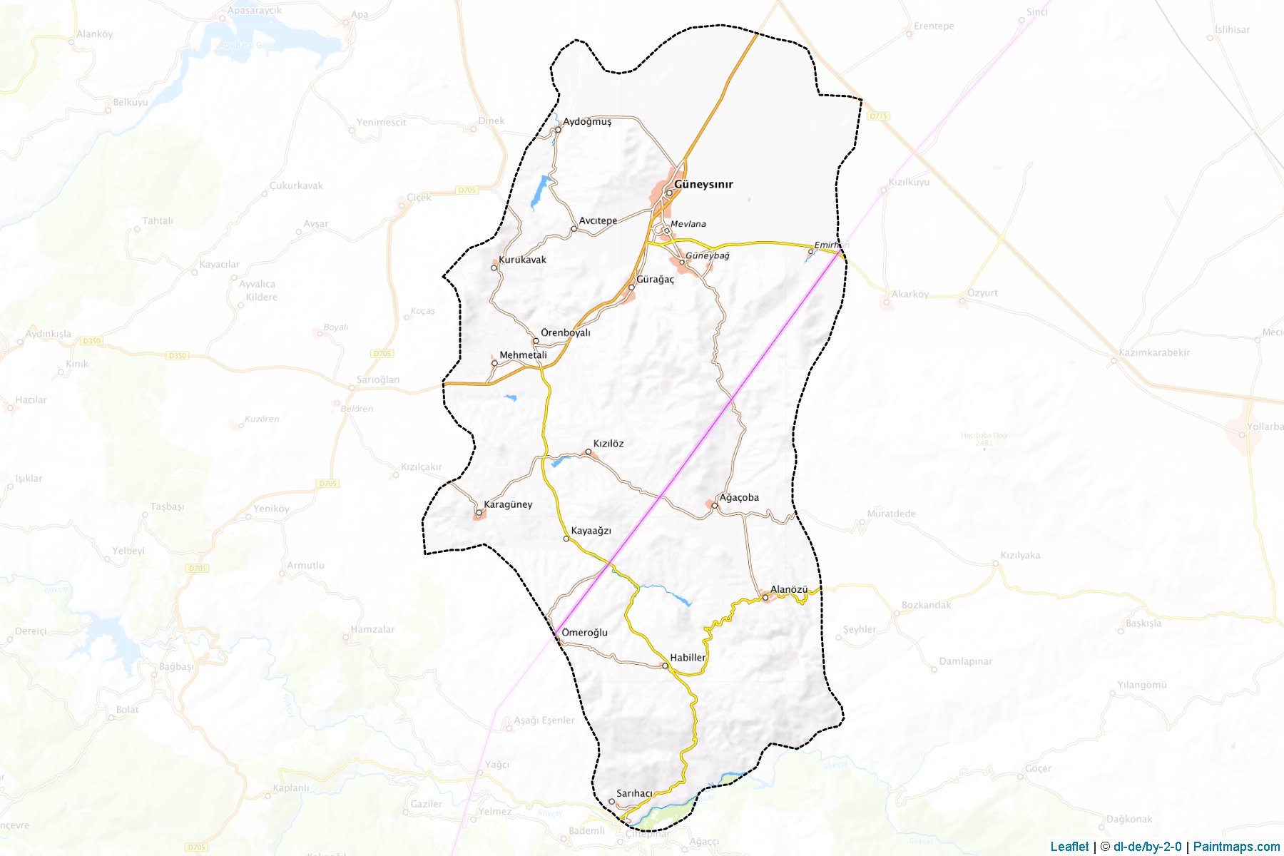 Kazimkarabekir (Konya) Map Cropping Samples-1