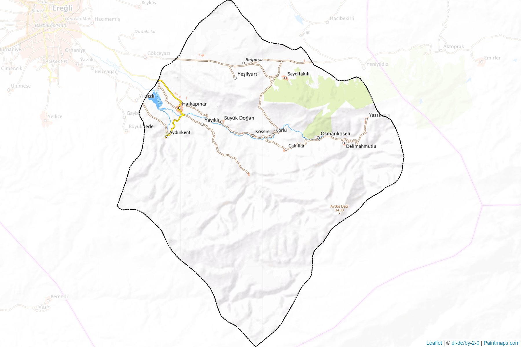 Halkapinar (Konya) Map Cropping Samples-1