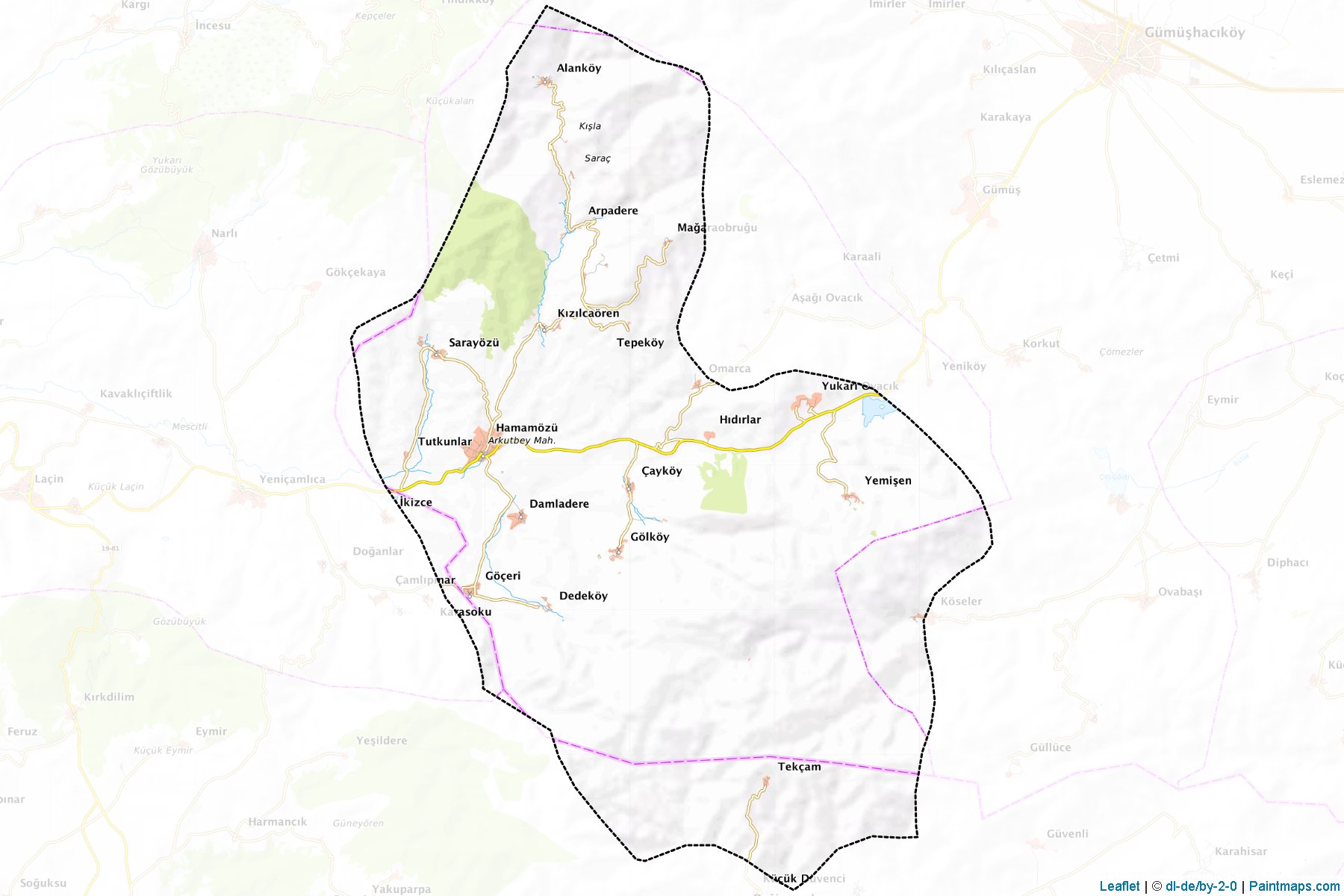 Hamamözü (Amasya) Map Cropping Samples-1