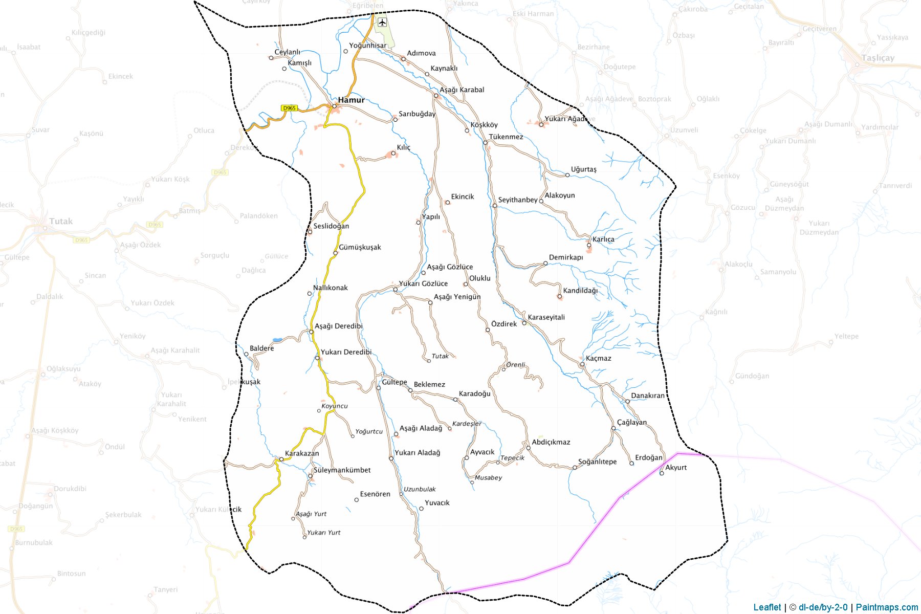 Muestras de recorte de mapas Hamur (Agri)-1