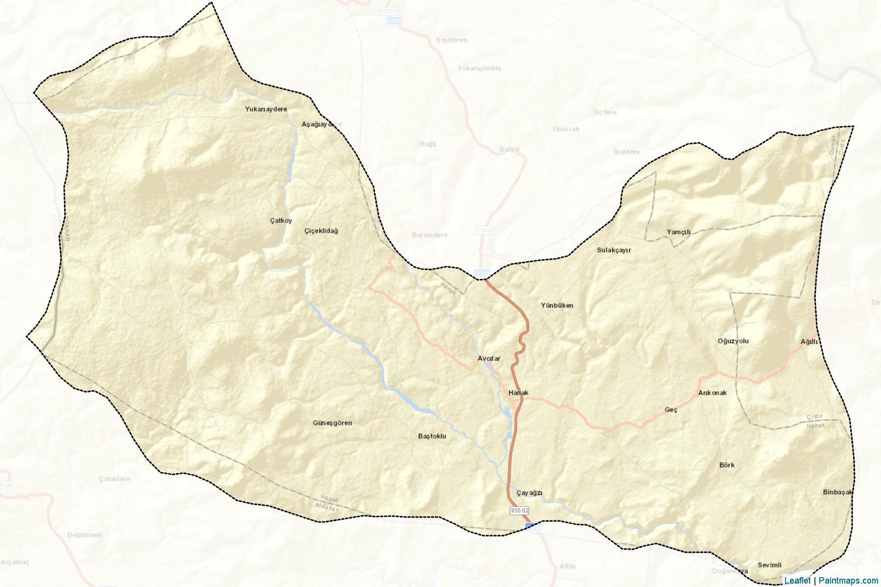 Hanak (Ardahan) Map Cropping Samples-2