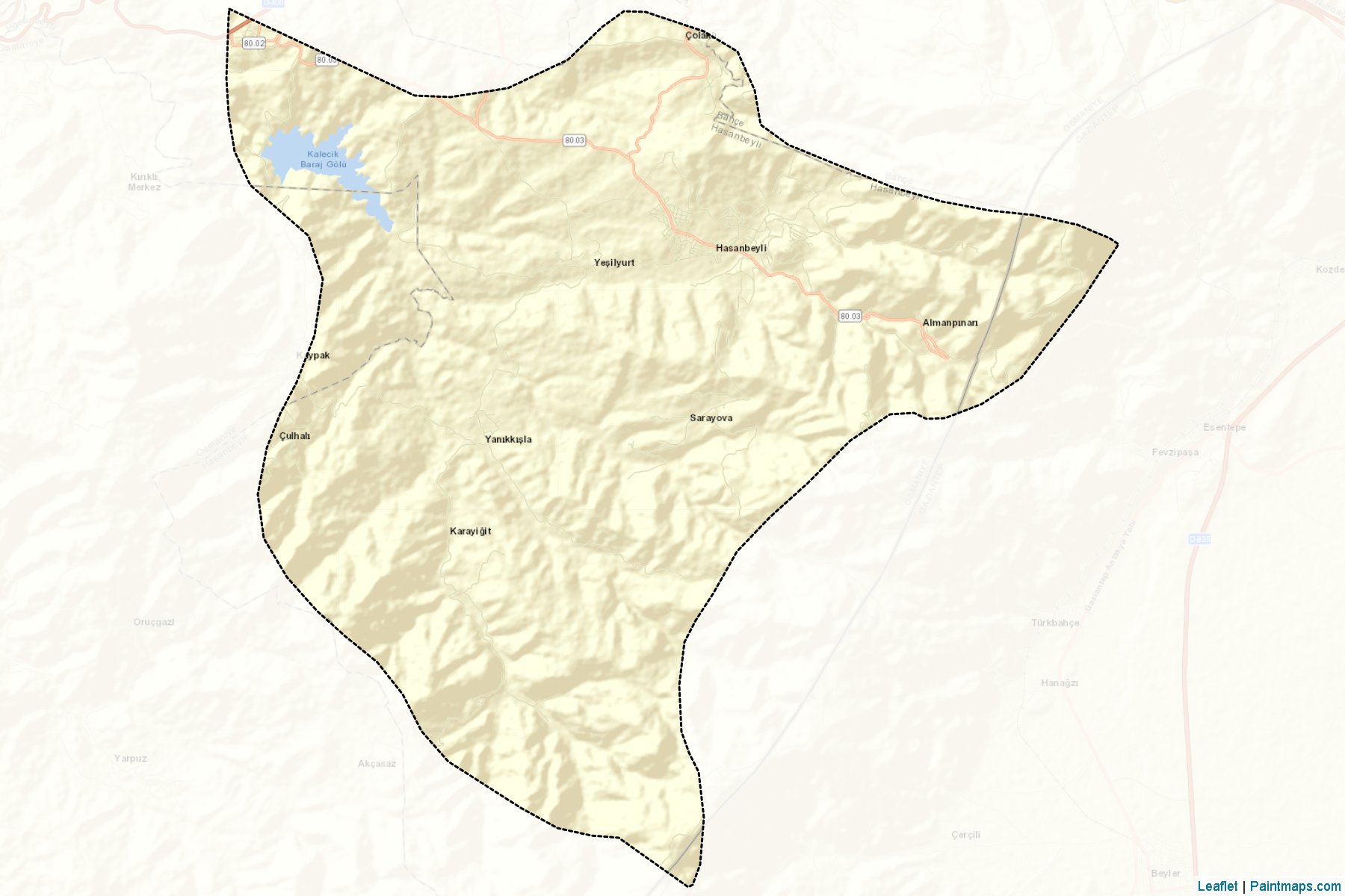 Muestras de recorte de mapas Hasanbeyli (Gaziantep)-2