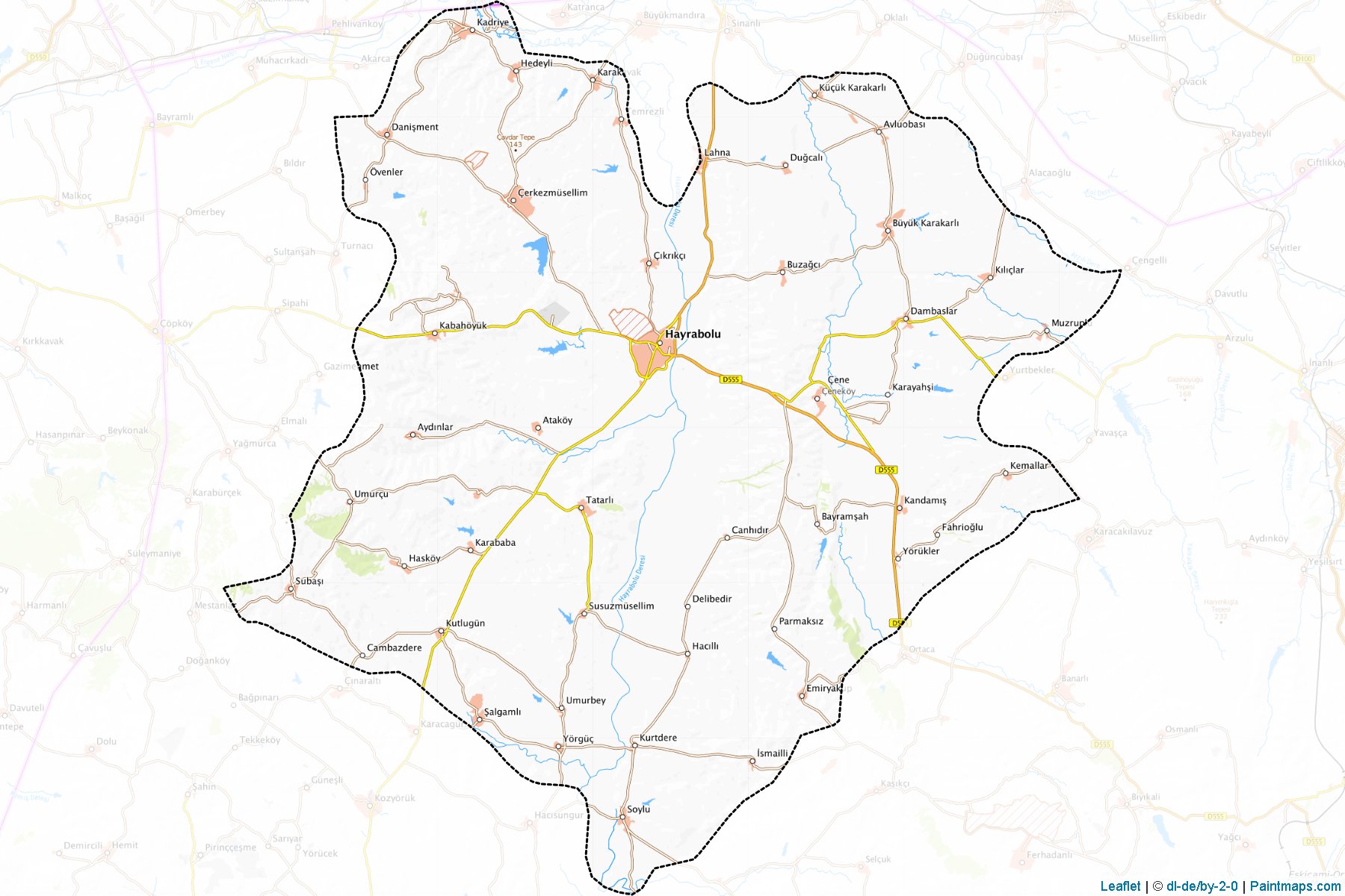 Hayrabolu (Tekirdag) Map Cropping Samples-1