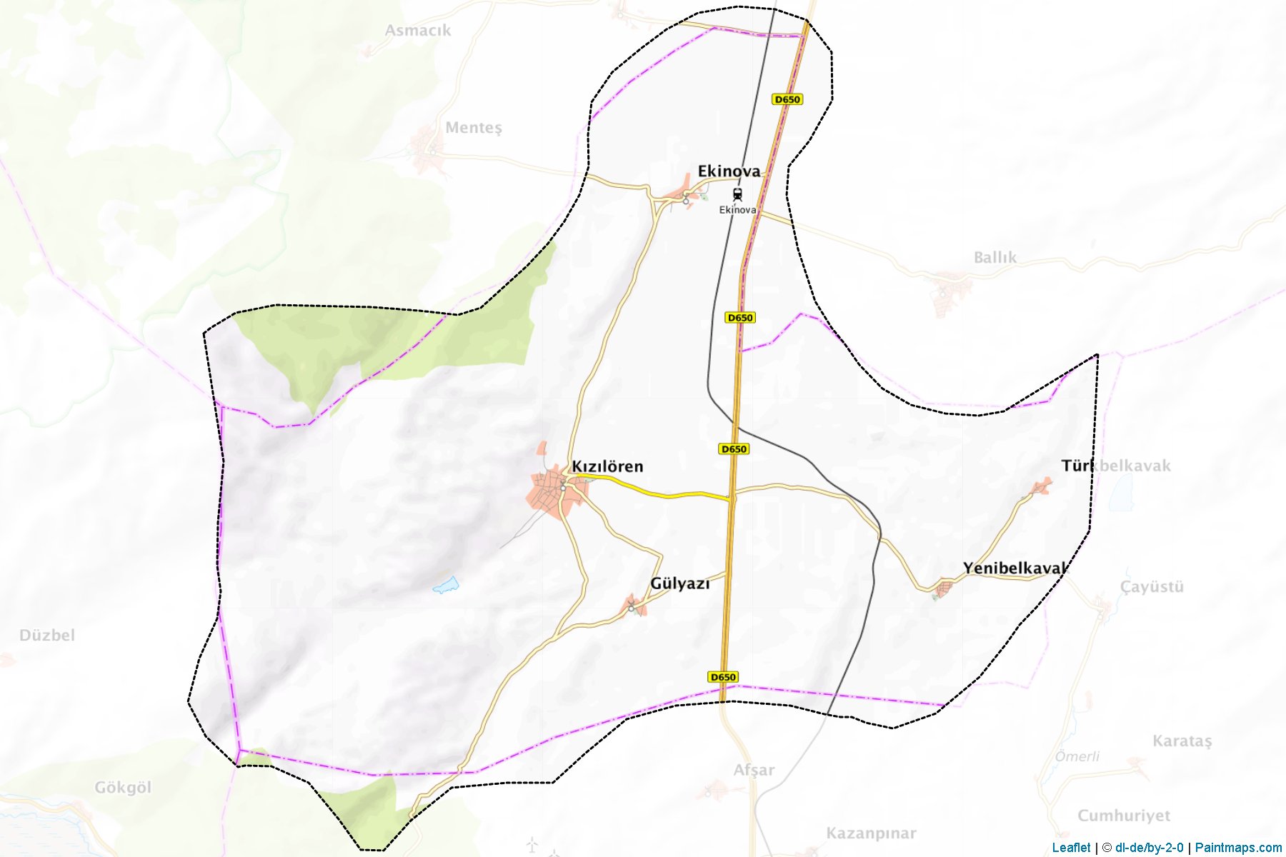 Kizilören (Afyonkarahisar) Map Cropping Samples-1