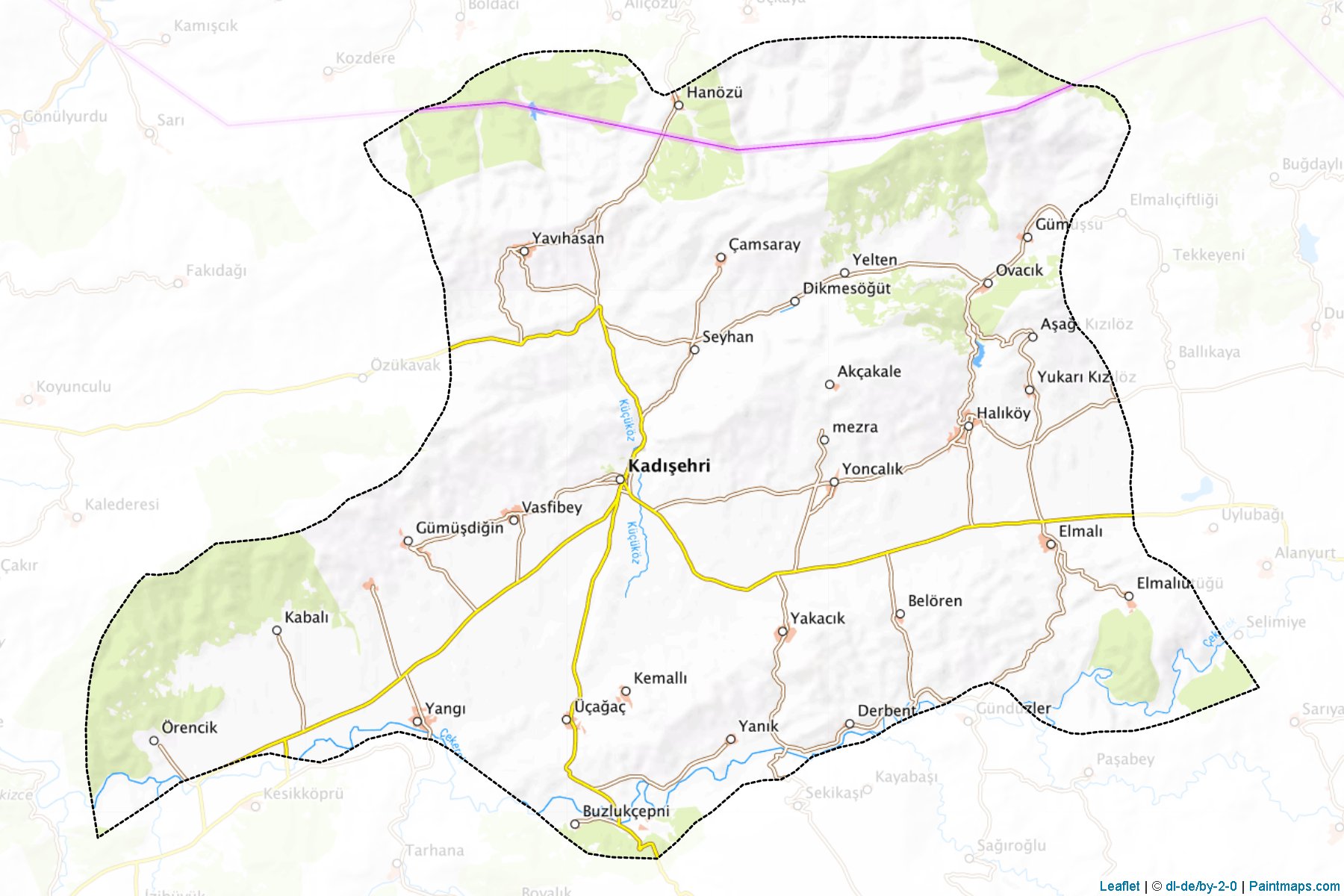 Kadışehri (Yozgat) Haritası Örnekleri-1