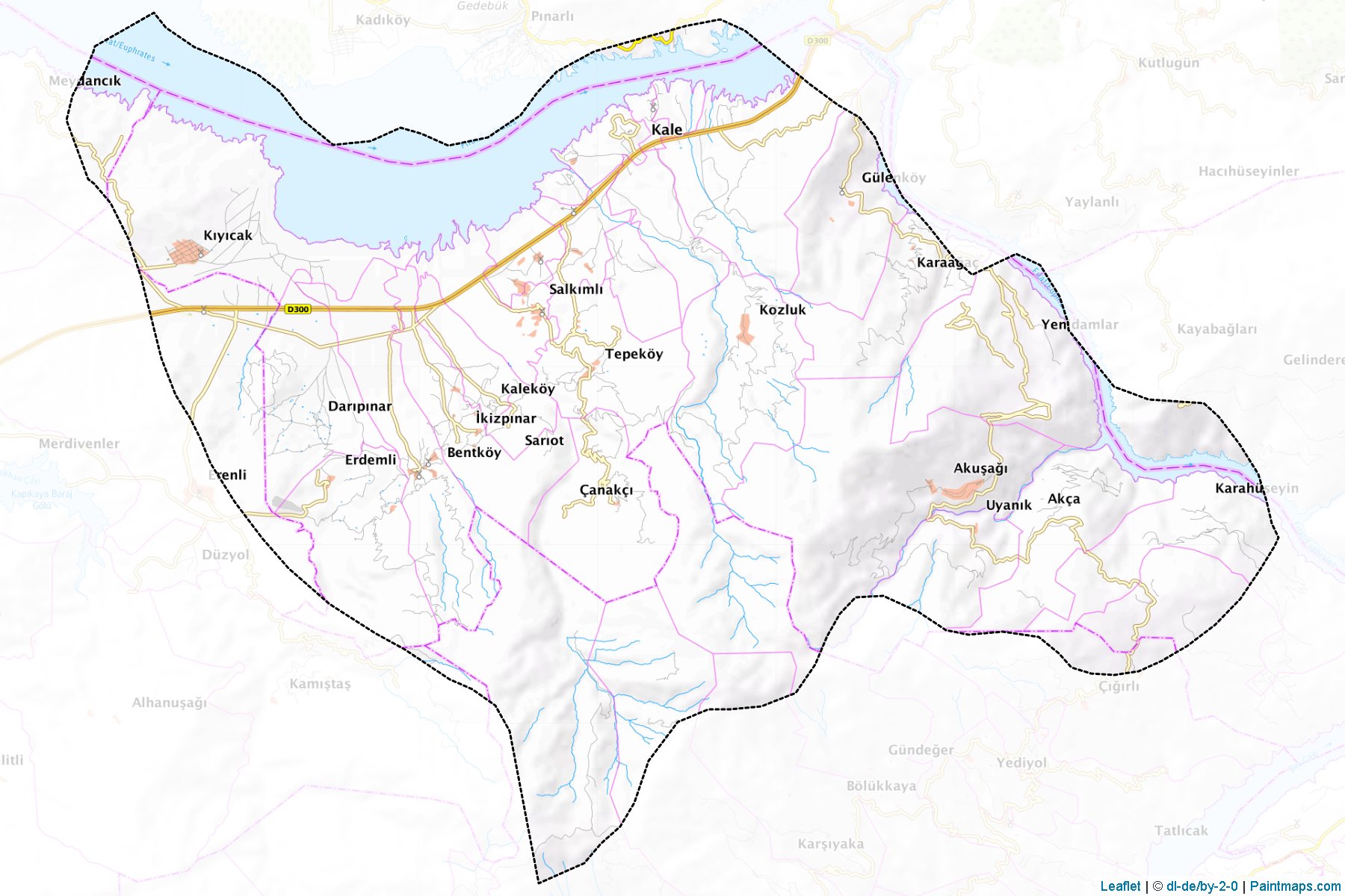 Muestras de recorte de mapas Kale (Malatya)-1