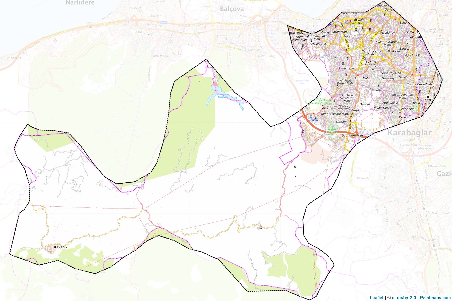 Karabağlar (Izmir) Map Cropping Samples-1