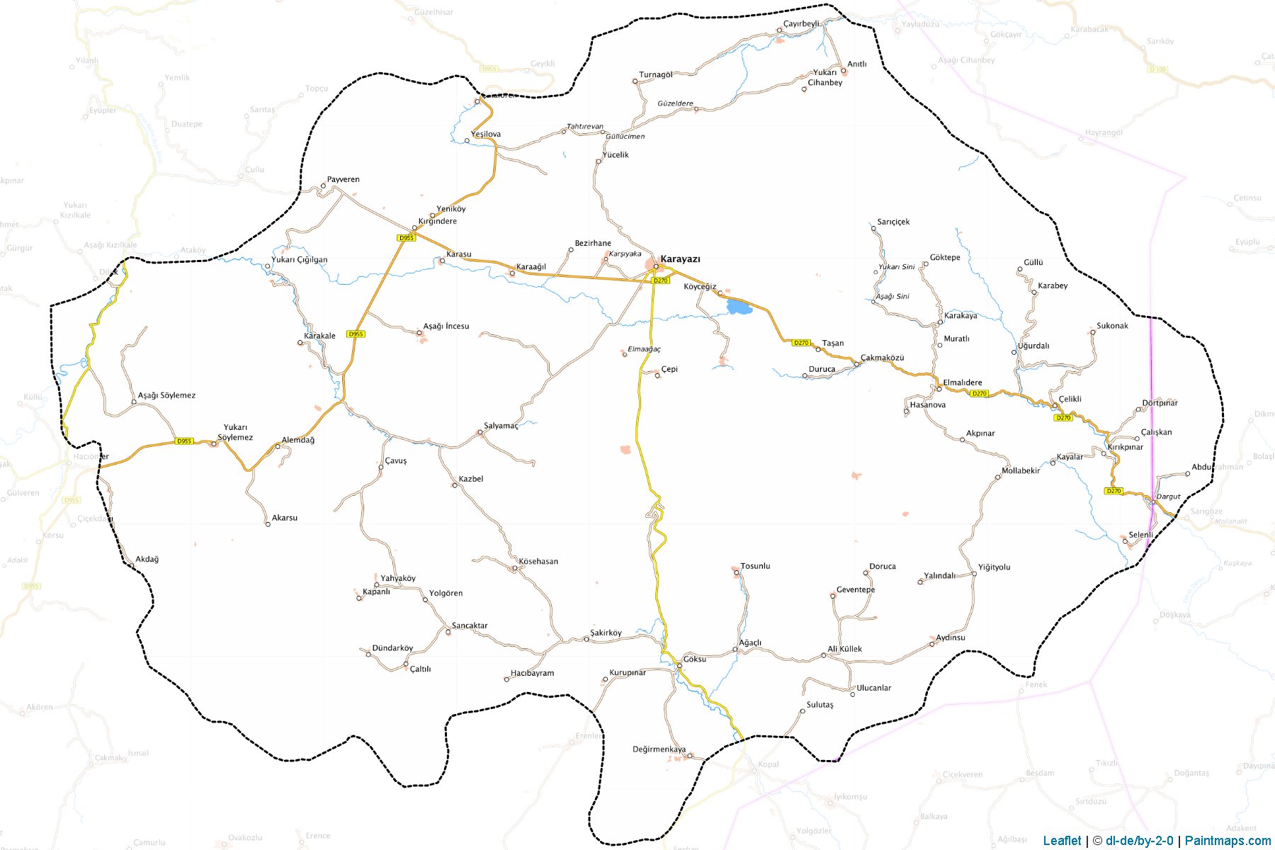 Muestras de recorte de mapas Karayazı (Erzurum)-1