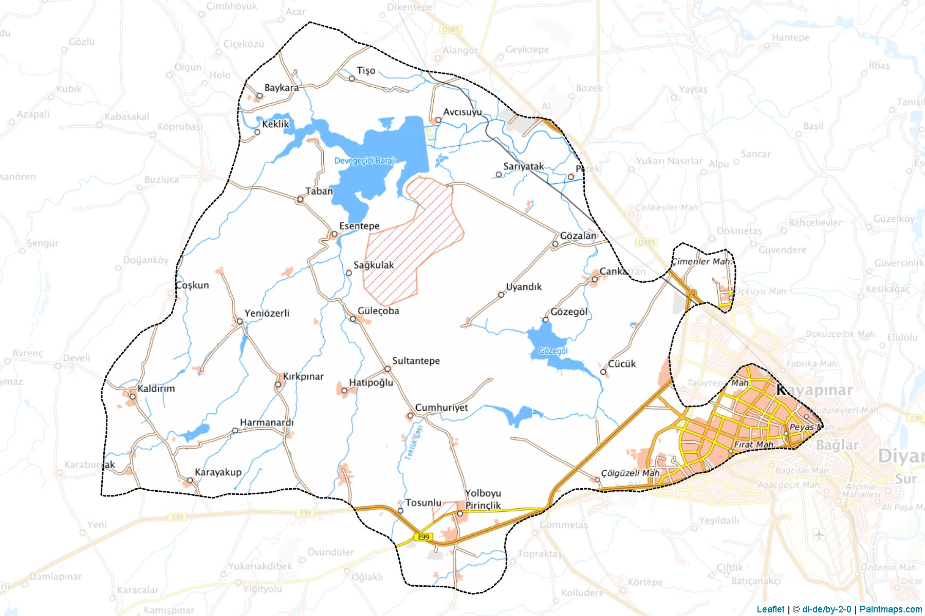 Kayapınar (Diyarbakir) Map Cropping Samples-1