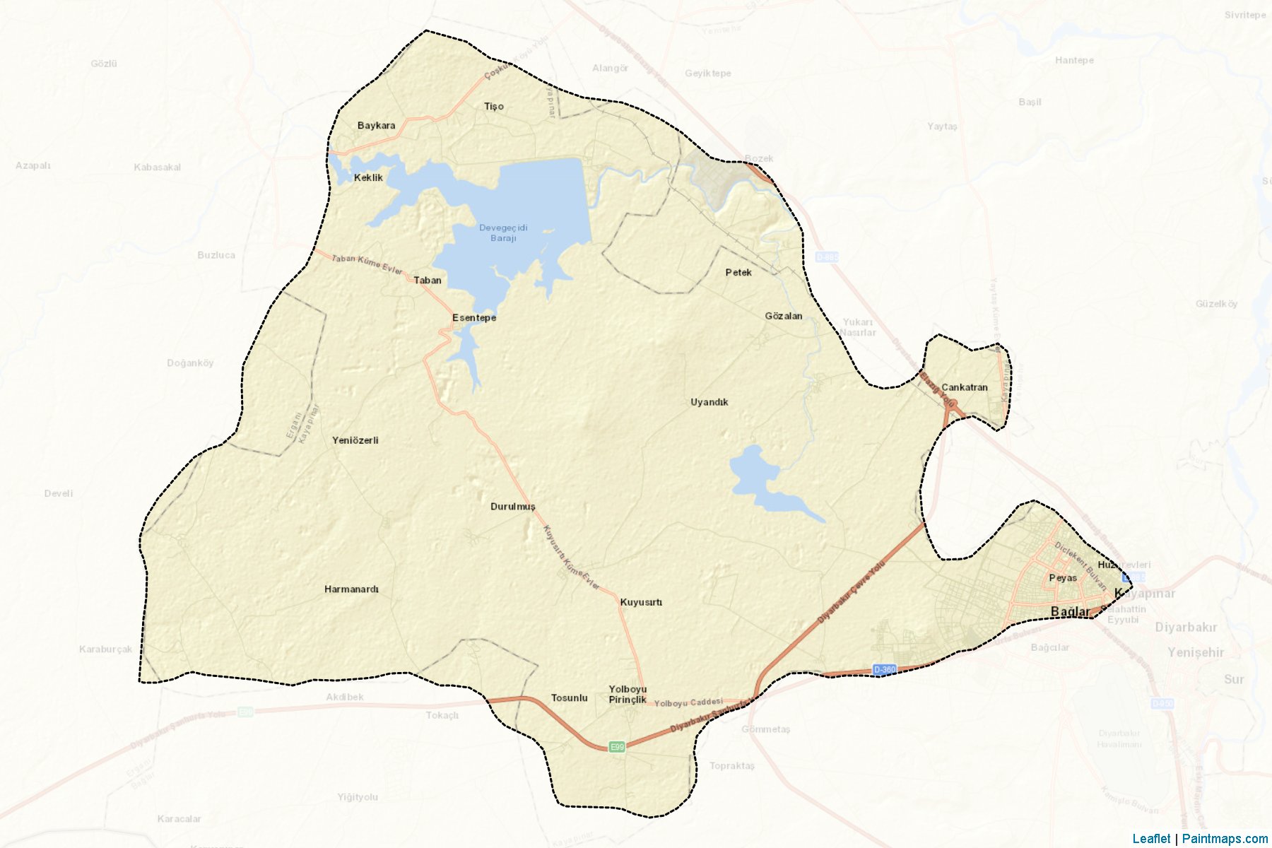 Kayapınar (Diyarbakir) Map Cropping Samples-2