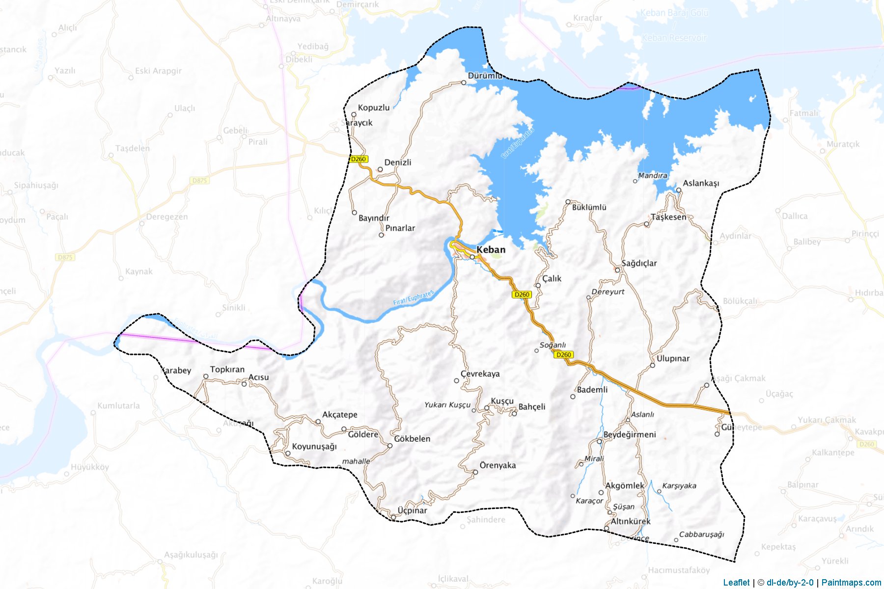 Keban (Elazig) Map Cropping Samples-1