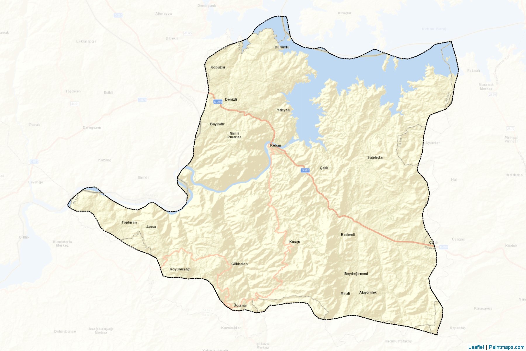 Keban (Elazig) Map Cropping Samples-2