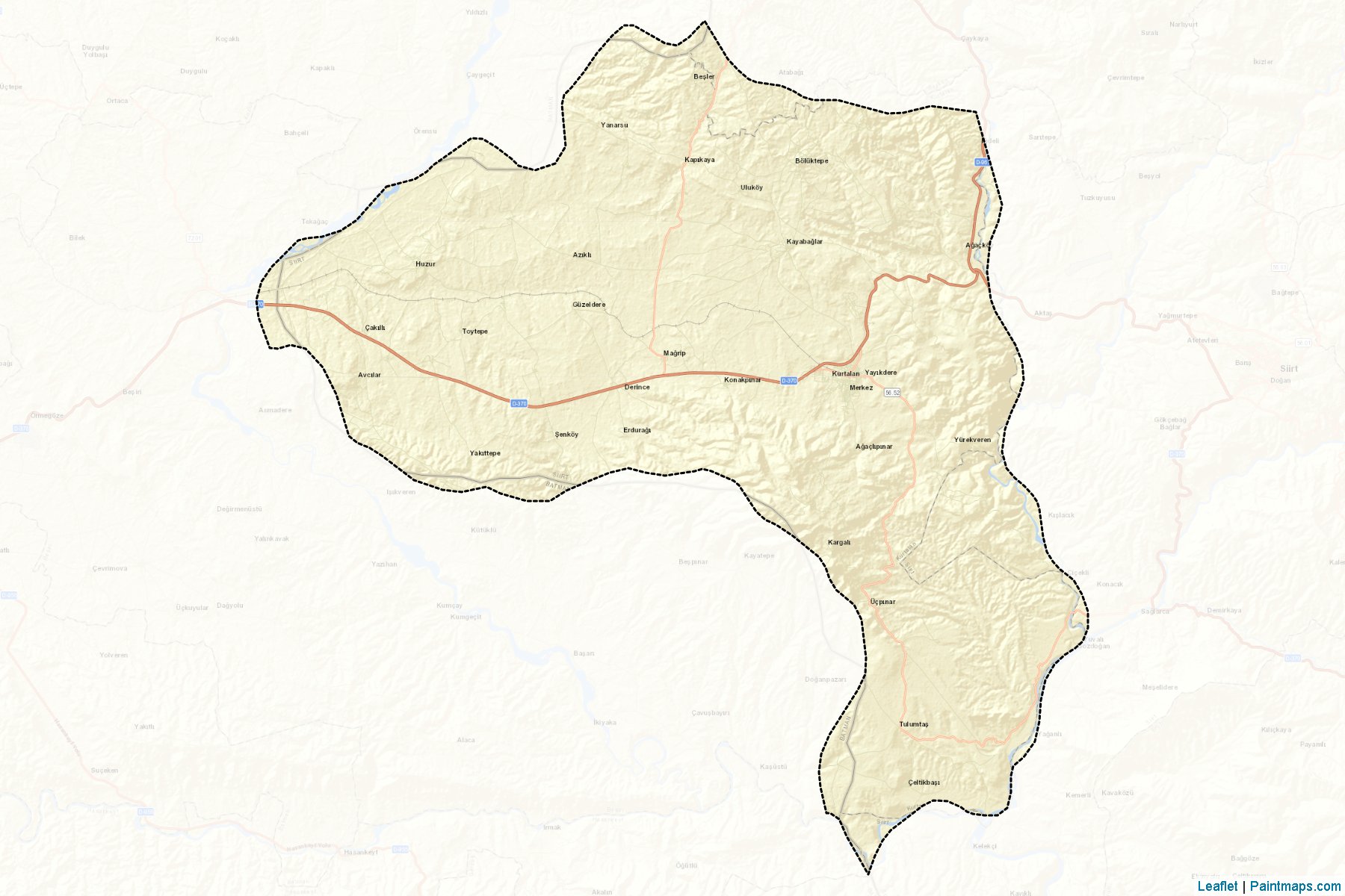 Muestras de recorte de mapas Kurtalan (Siirt)-2