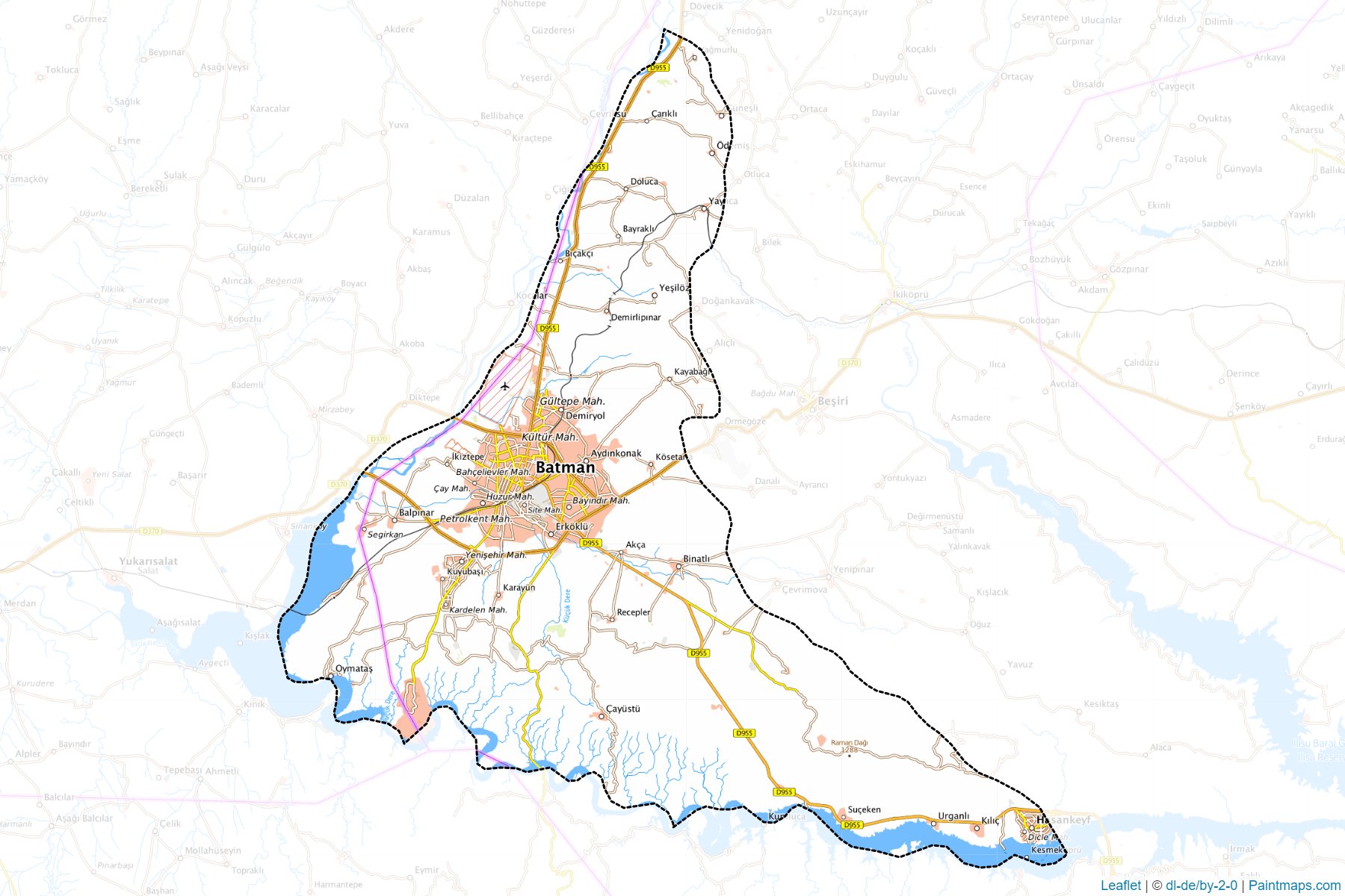 Muestras de recorte de mapas Merkez (Batman)-1