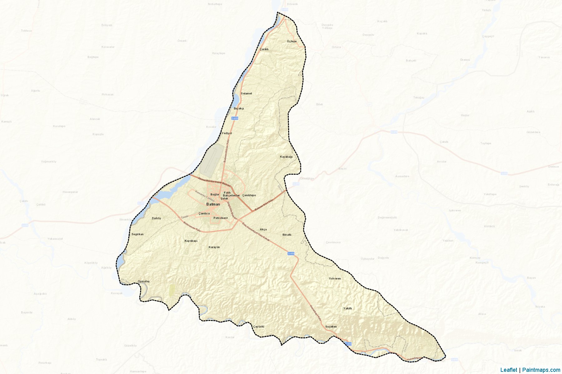 Muestras de recorte de mapas Merkez (Batman)-2