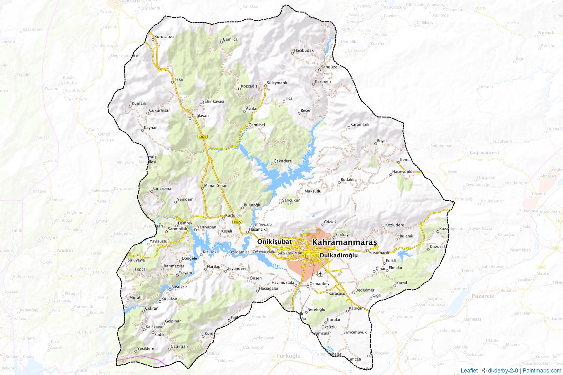 Merkez (Kahramanmaraş) Haritası Örnekleri-1