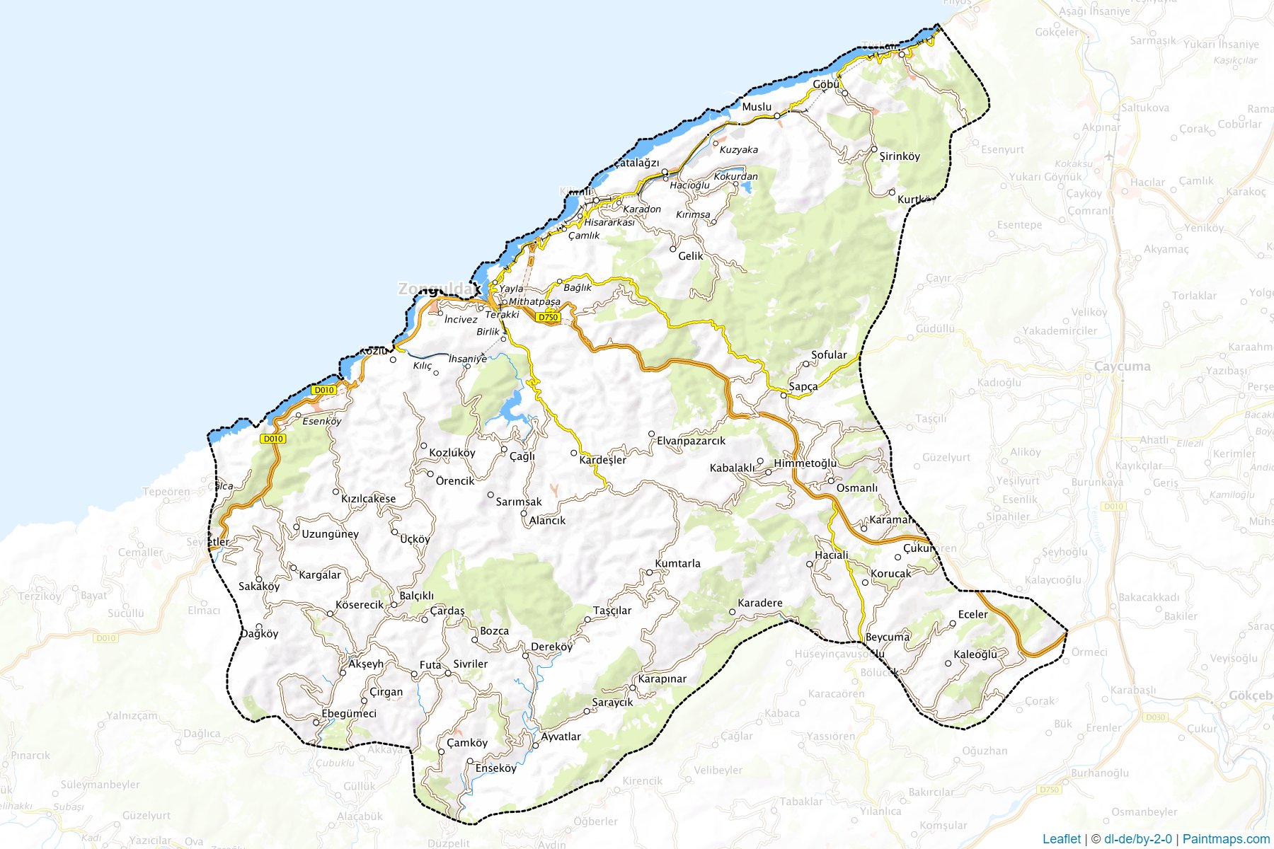 Merkez (Zonguldak) Map Cropping Samples-1