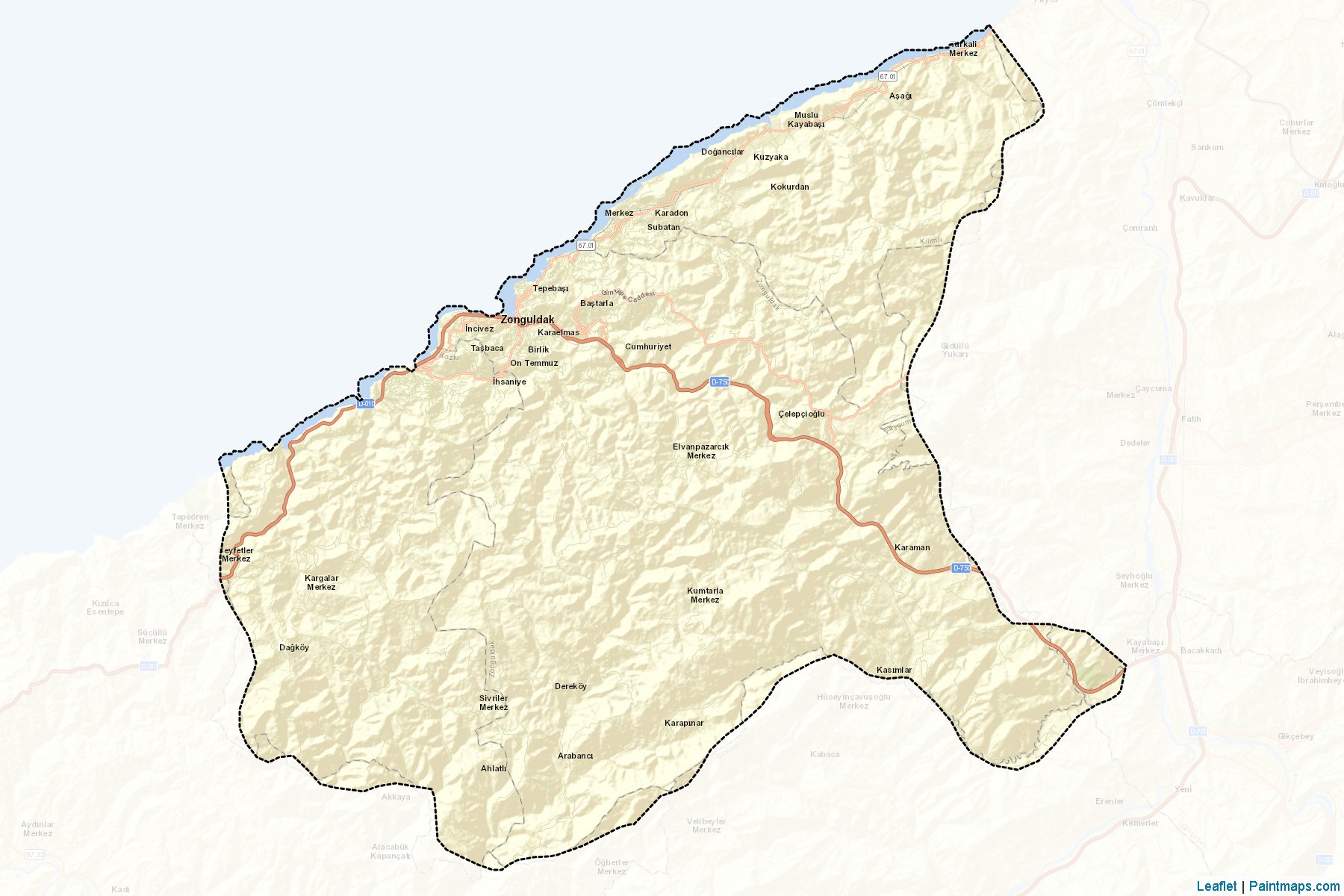 Merkez (Zonguldak) Map Cropping Samples-2