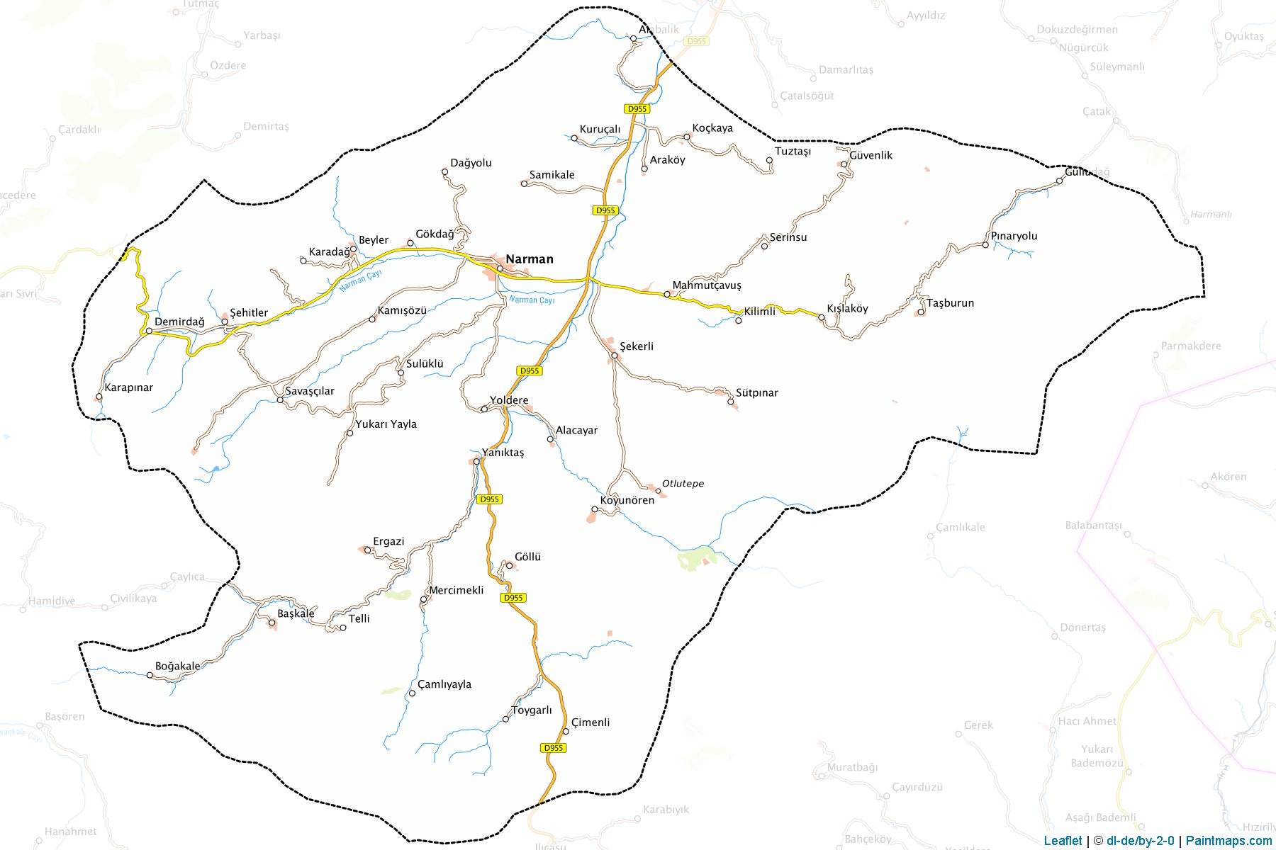 Narman (Erzurum) Map Cropping Samples-1