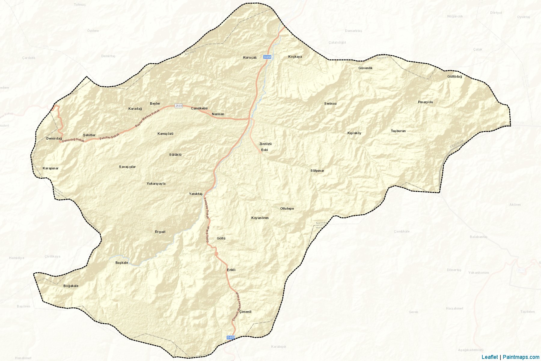 Narman (Erzurum) Map Cropping Samples-2