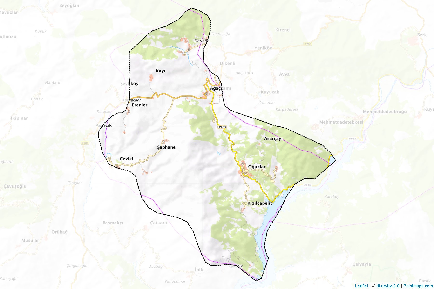 Oguzlar (Corum) Map Cropping Samples-1