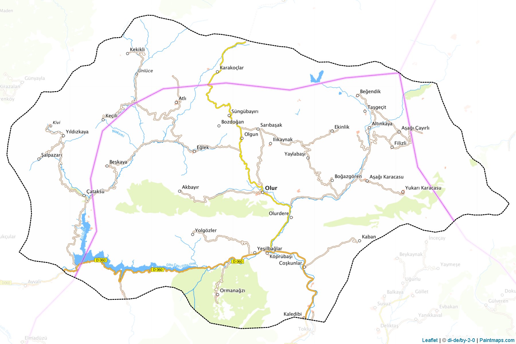 Muestras de recorte de mapas Olur (Erzurum)-1