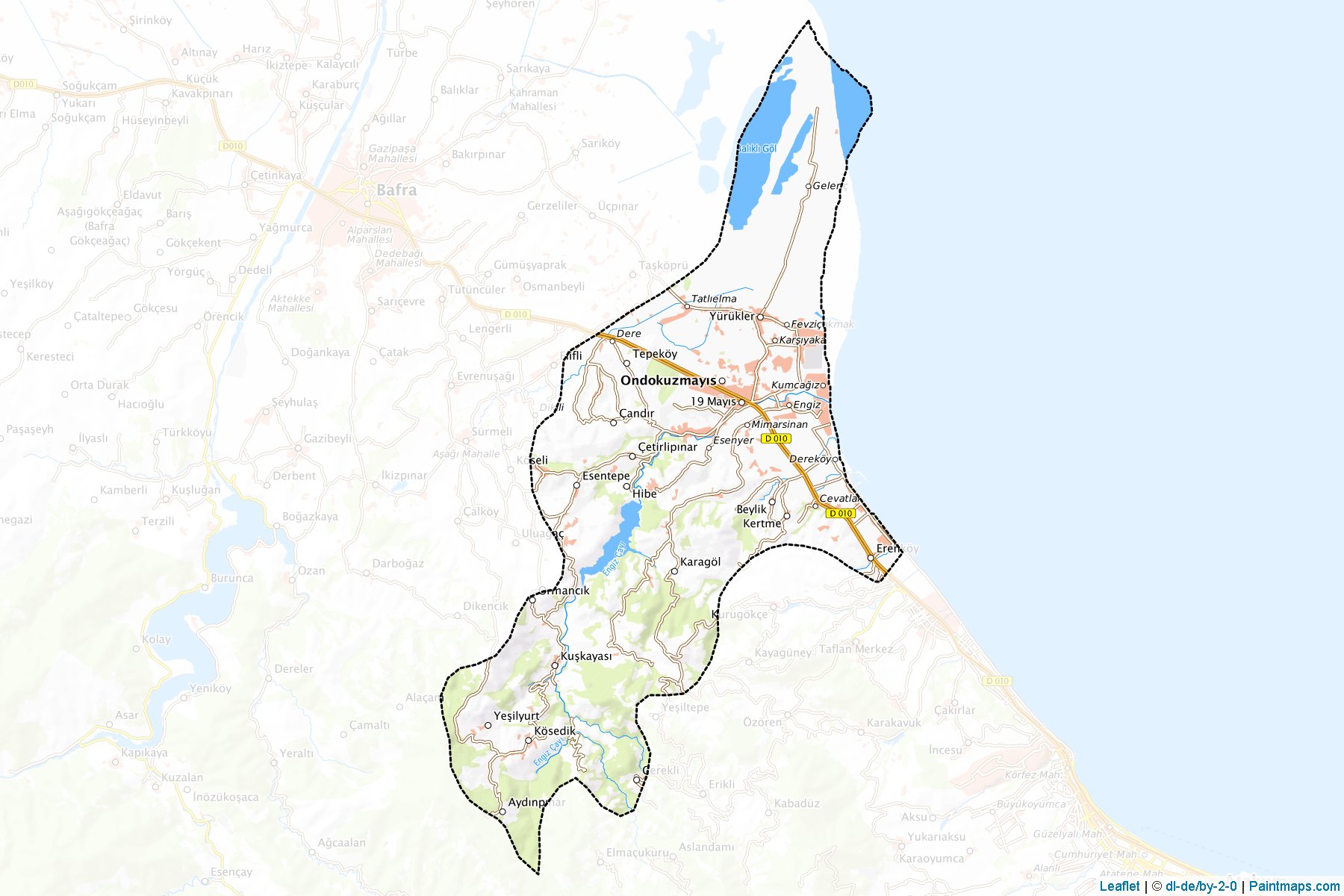 Muestras de recorte de mapas Ondokuzmayıs (Samsun)-1