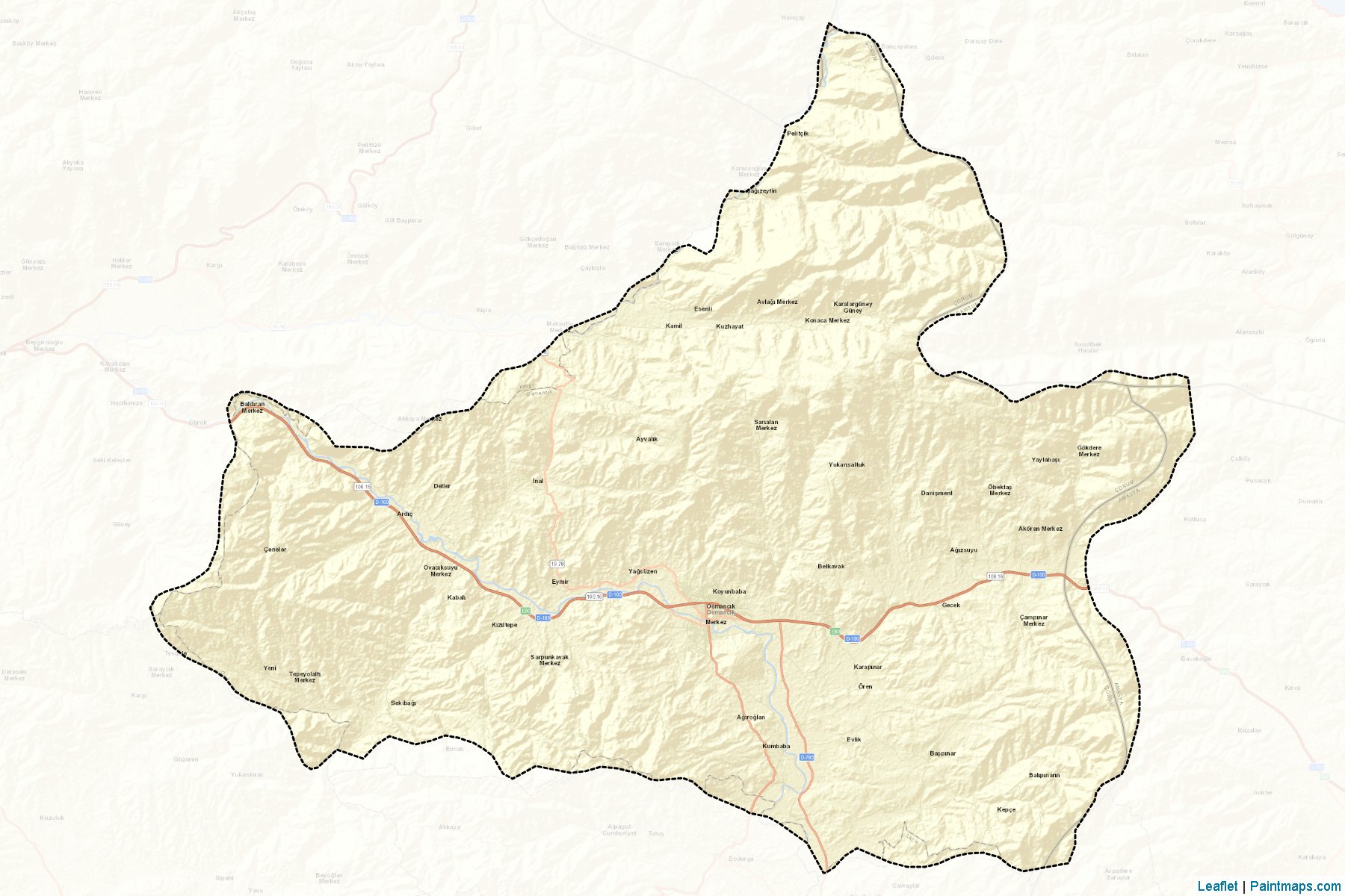 Osmancik (Corum) Map Cropping Samples-2