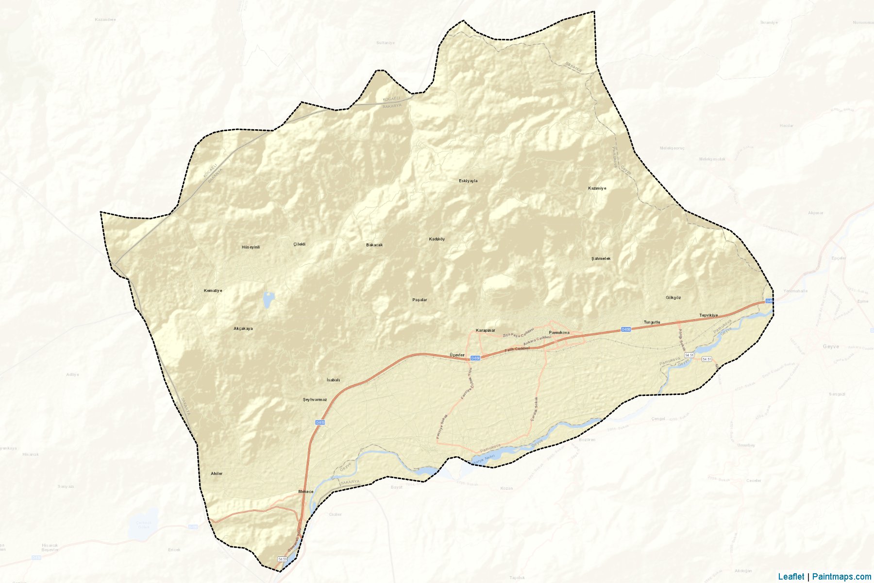 Muestras de recorte de mapas Pamukova (Sakarya)-2